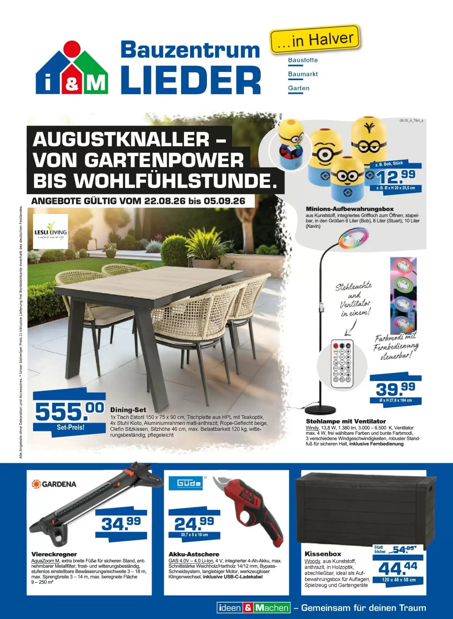 i&M Bauzentrum Prospekt (ab 21.08.2026) zum Blättern - Seite 1