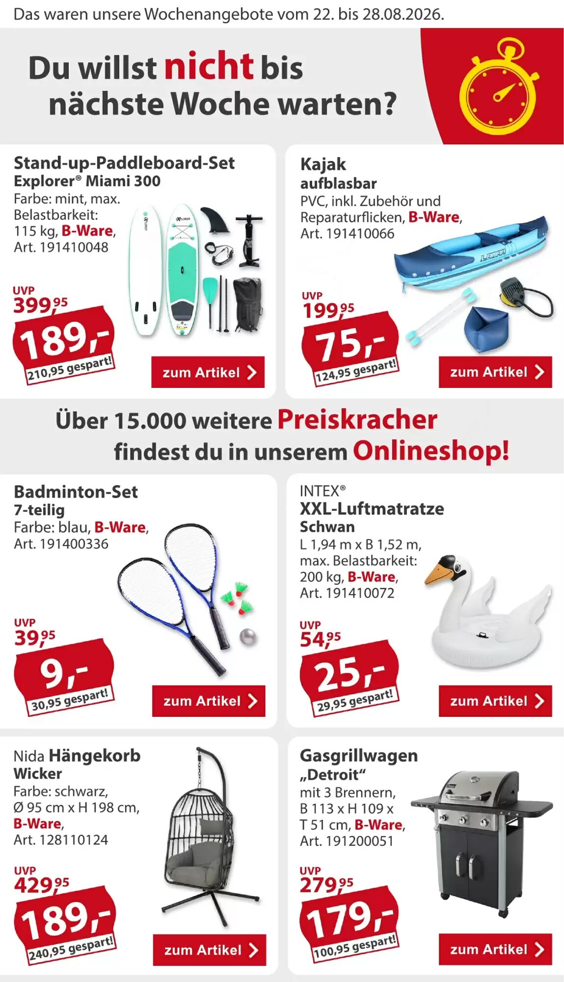 Sonderpreis Baumarkt Prospekt (ab 22.08.2026) zum Blättern - Seite 2