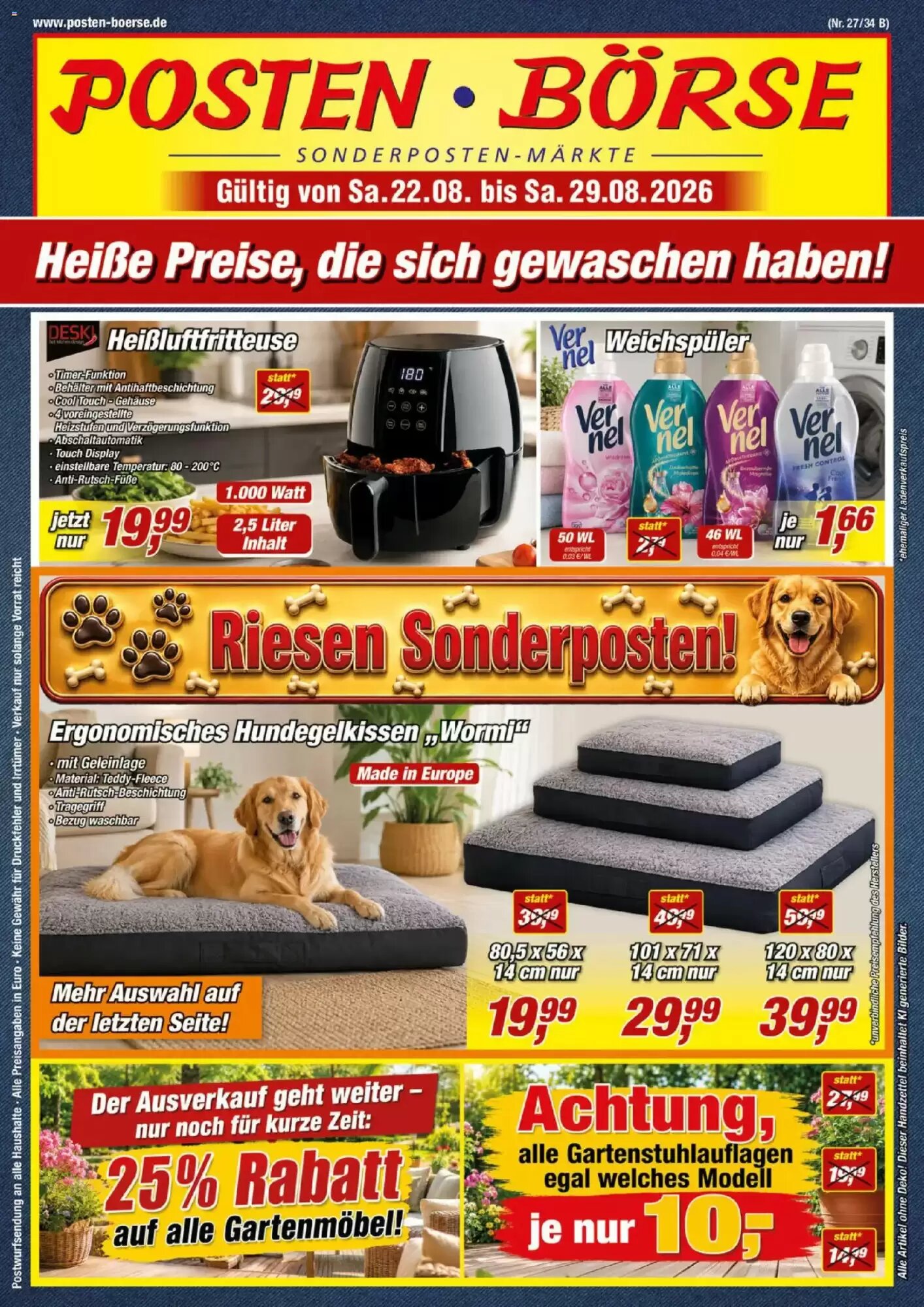 Posten Börse Prospekt (ab 22.08.2026) zum Blättern - Seite 1