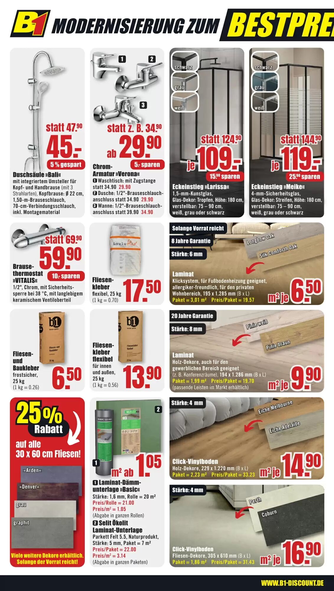 B1 Discount Baumarkt Prospekt (ab 22.08.2026) zum Blättern - Seite 2