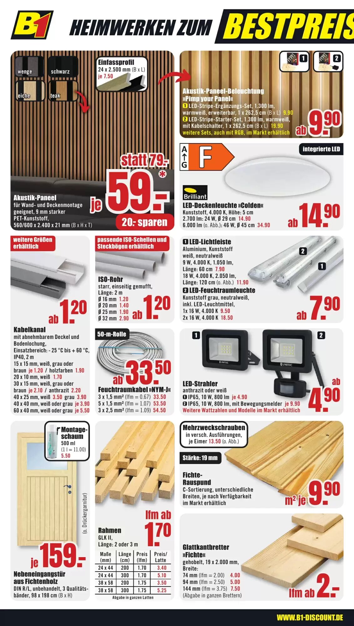B1 Discount Baumarkt Prospekt (ab 22.08.2026) zum Blättern - Seite 4