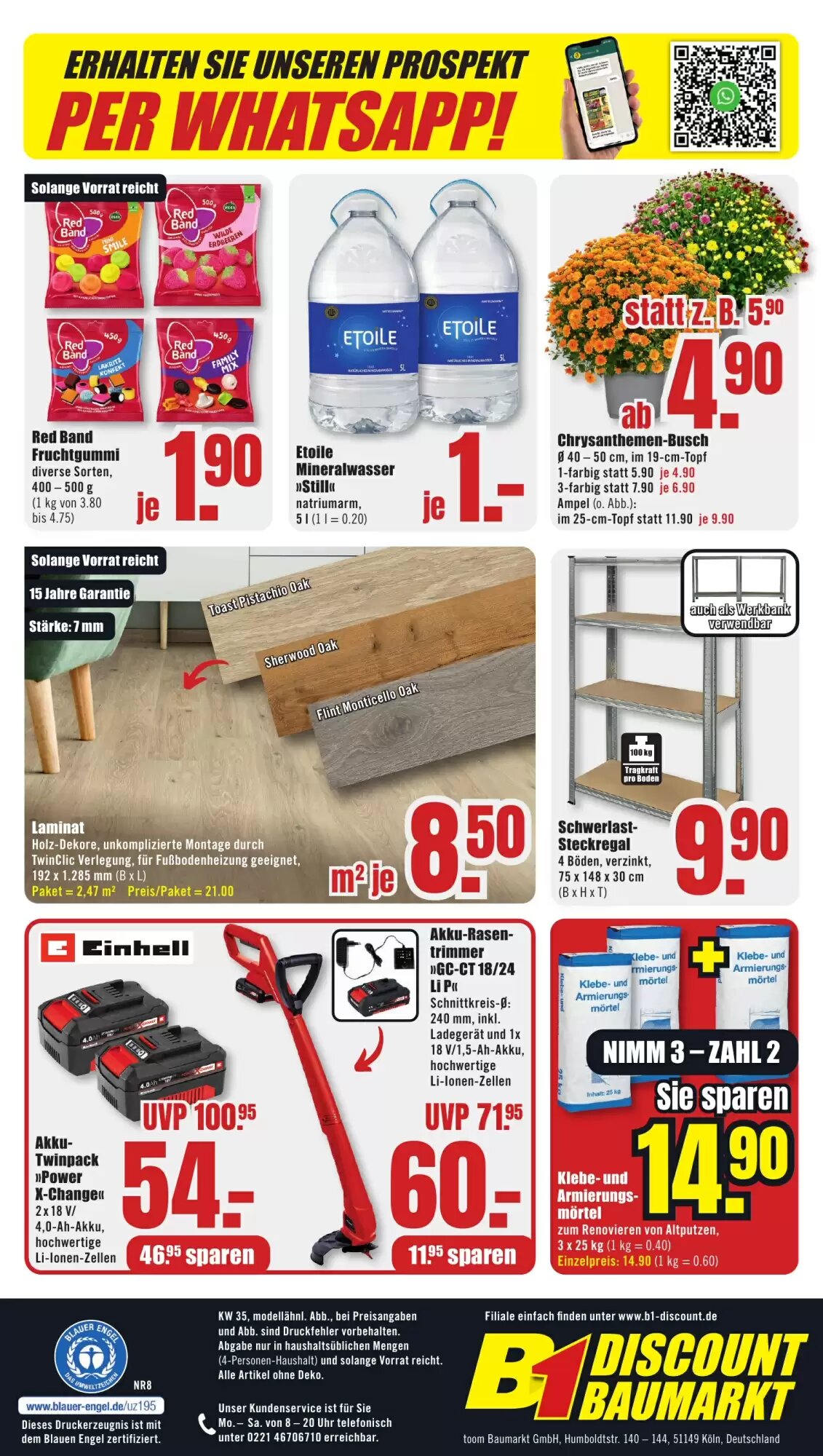 B1 Discount Baumarkt Prospekt (ab 22.08.2026) zum Blättern - Seite 8