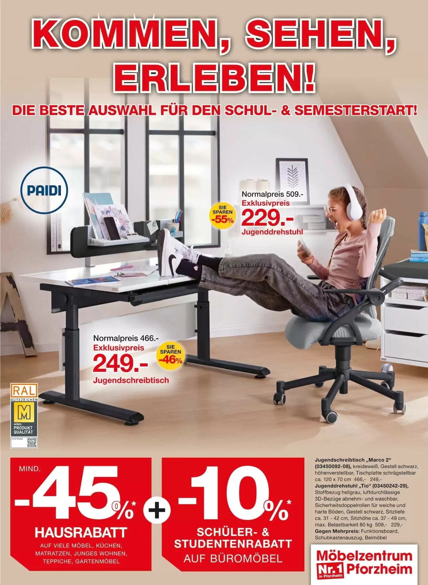 Möbelzentrum Pforzheim Prospekt (ab 22.08.2026) zum Blättern - Seite 1