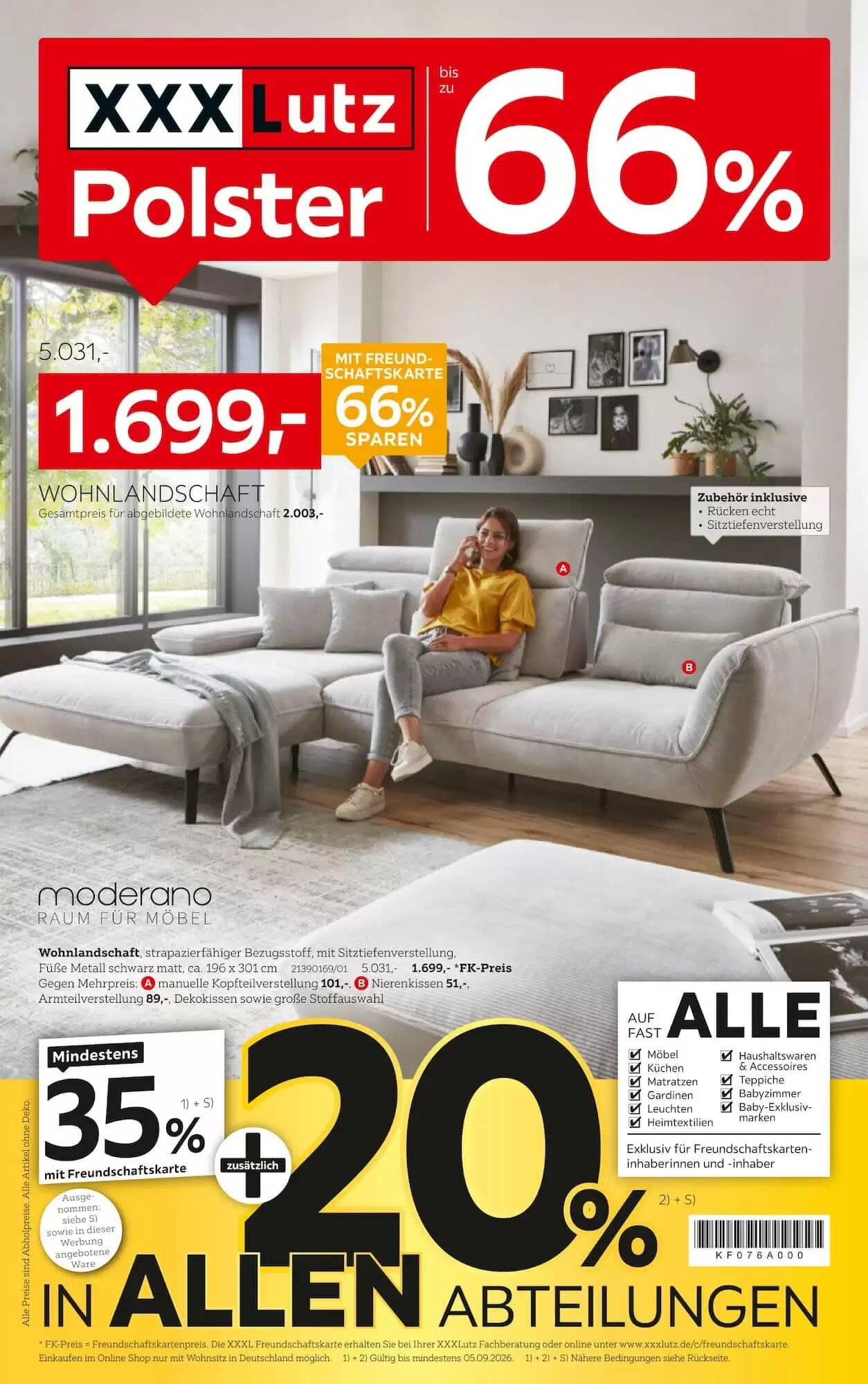 XXXLutz Prospekt (ab 22.08.2026) zum Blättern - Seite 1