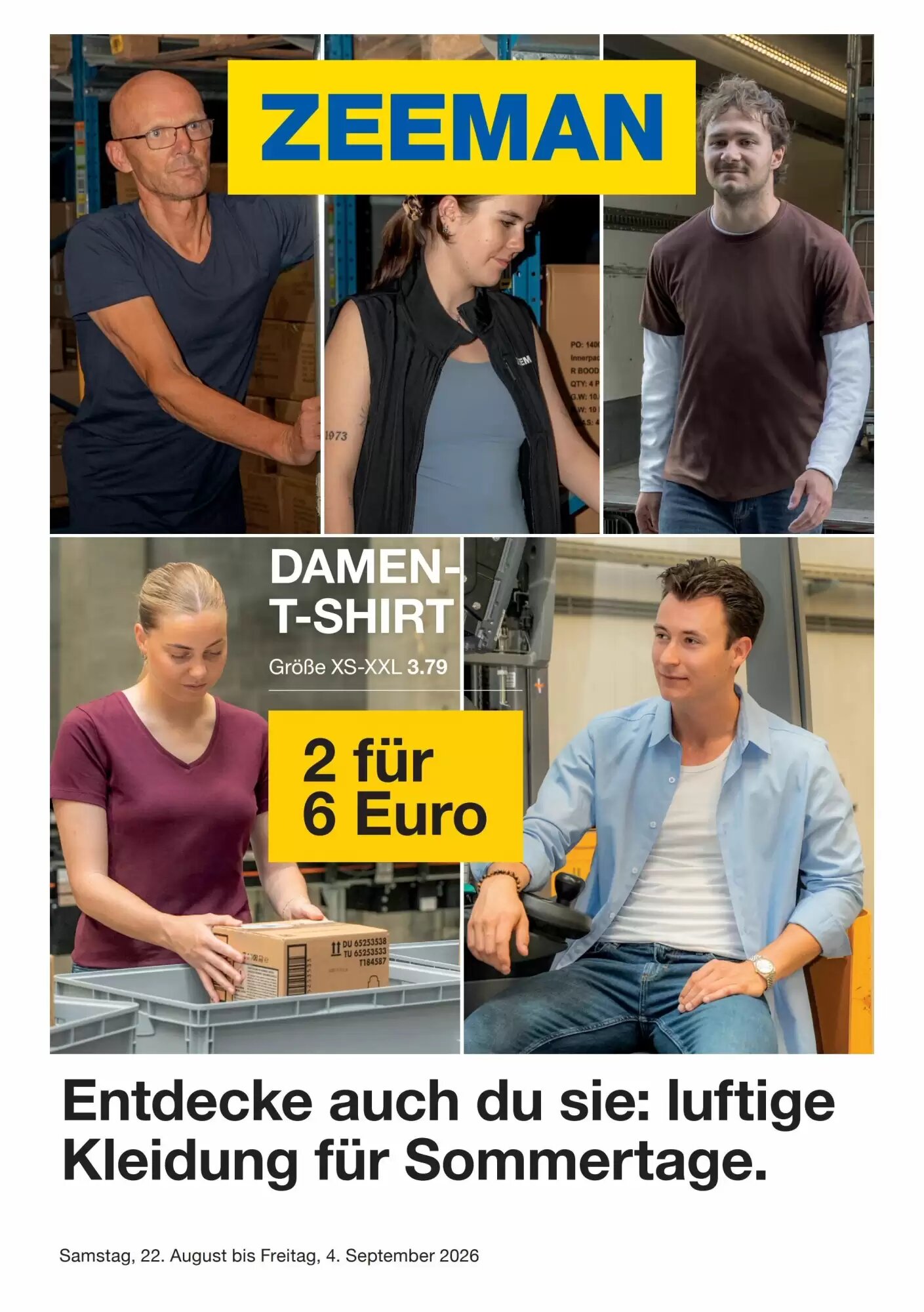 Zeeman Prospekt (ab 22.08.2026) zum Blättern - Seite 1