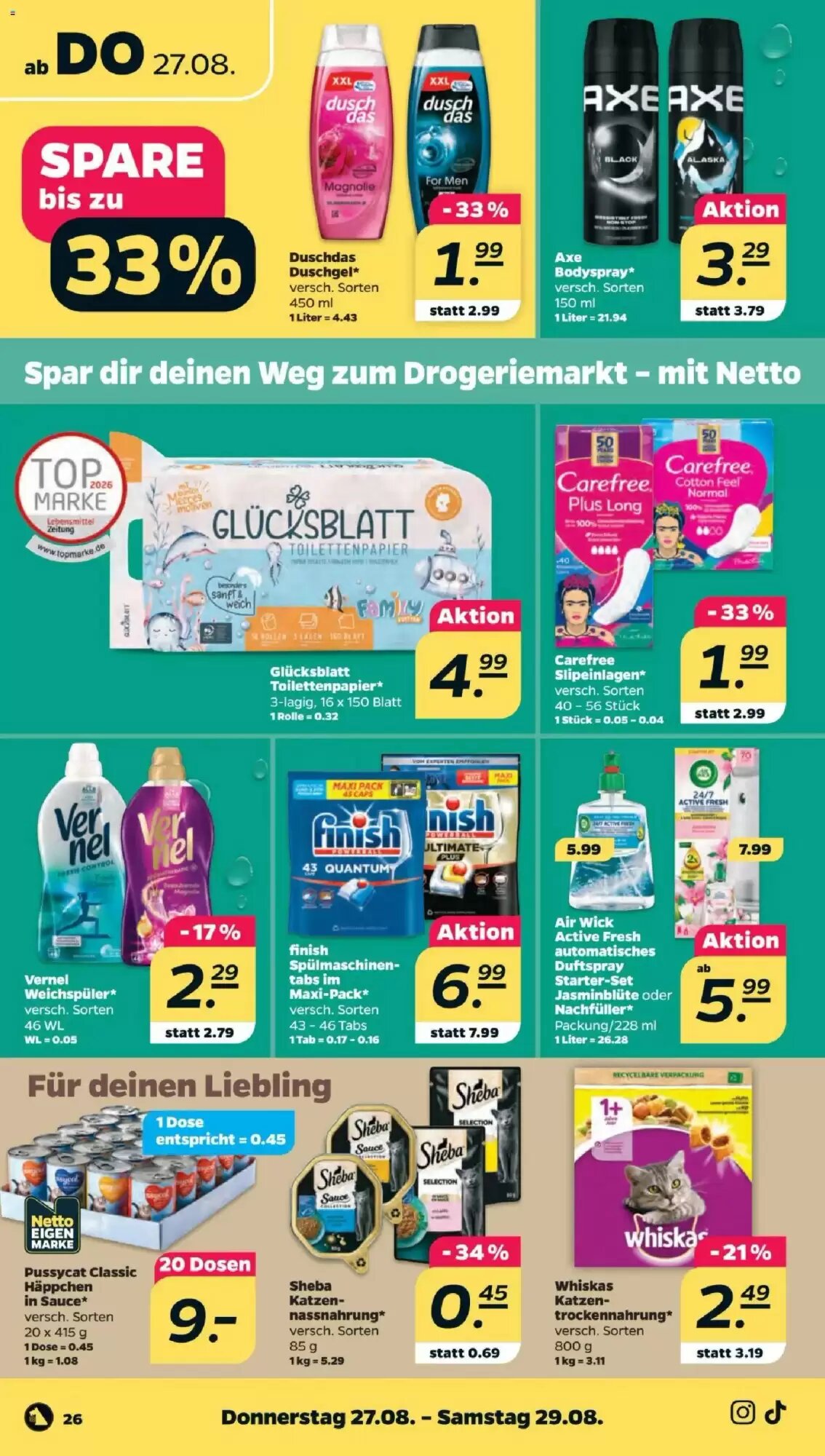 NETTO Prospekt (ab 23.08.2026) zum Blättern - Seite 30