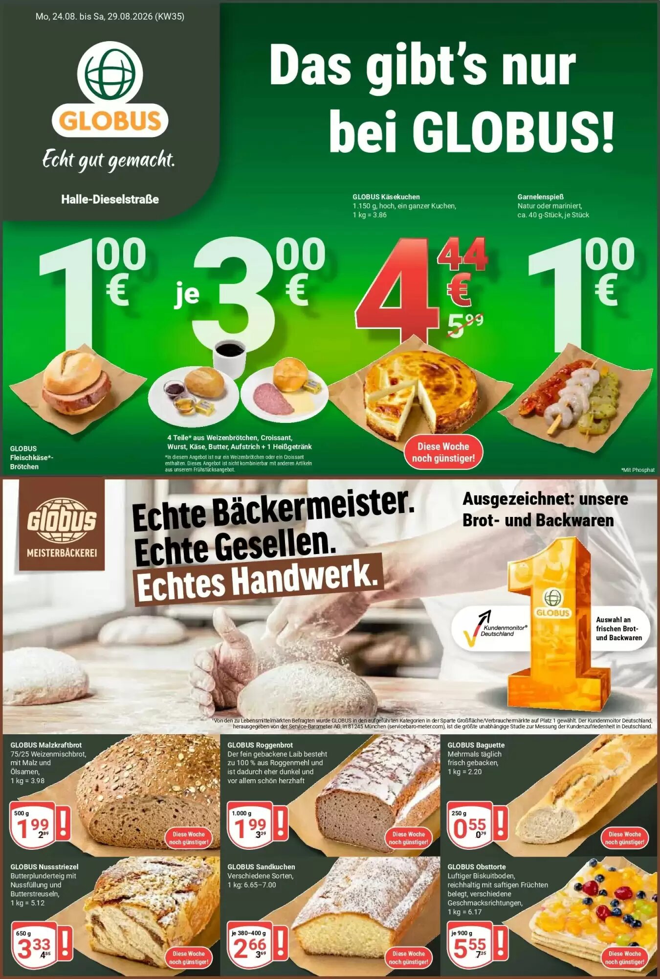 Globus Prospekt (ab 23.08.2026) zum Blättern - Seite 1