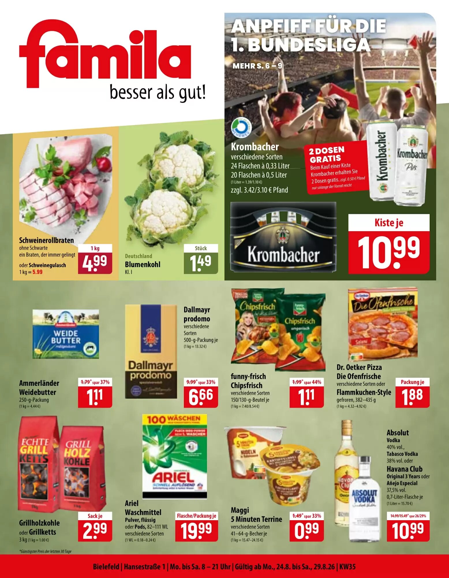 Famila Nord Ost Prospekt (ab 24.08.2026) zum Blättern - Seite 1