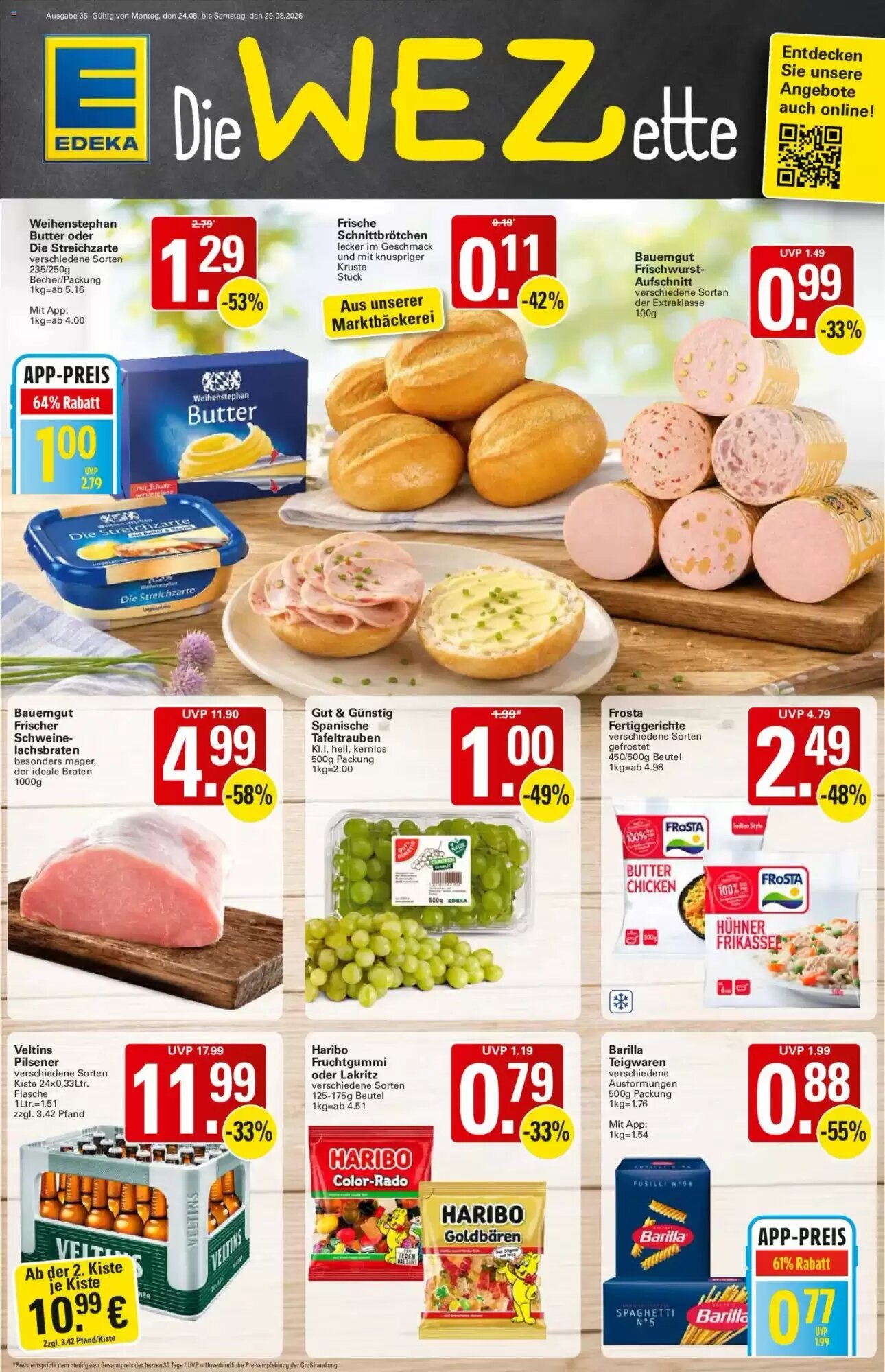 WEZ Prospekt (ab 24.08.2026) zum Blättern - Seite 1