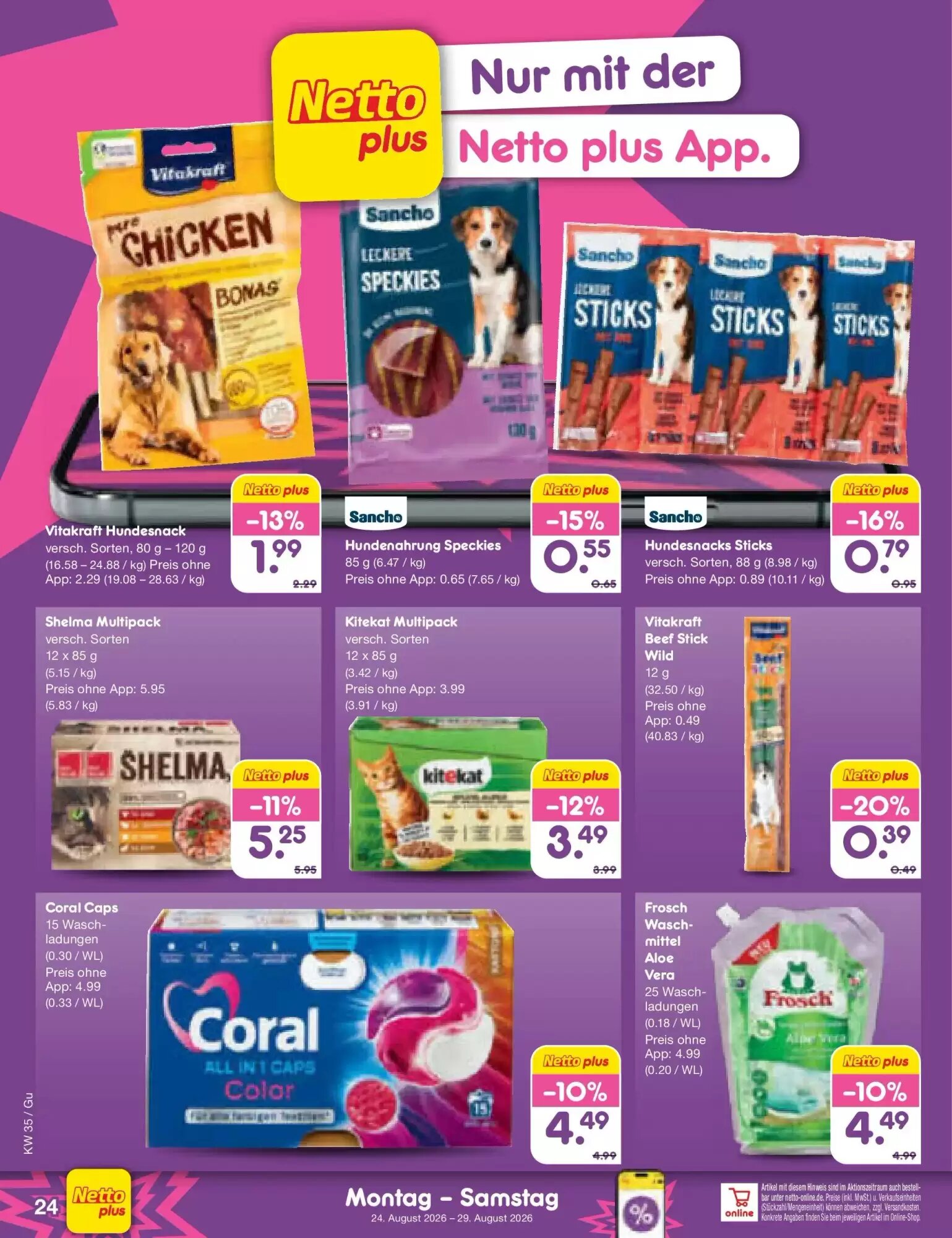 Netto Marken-Discount Prospekt (ab 24.08.2026) zum Blättern - Seite 36