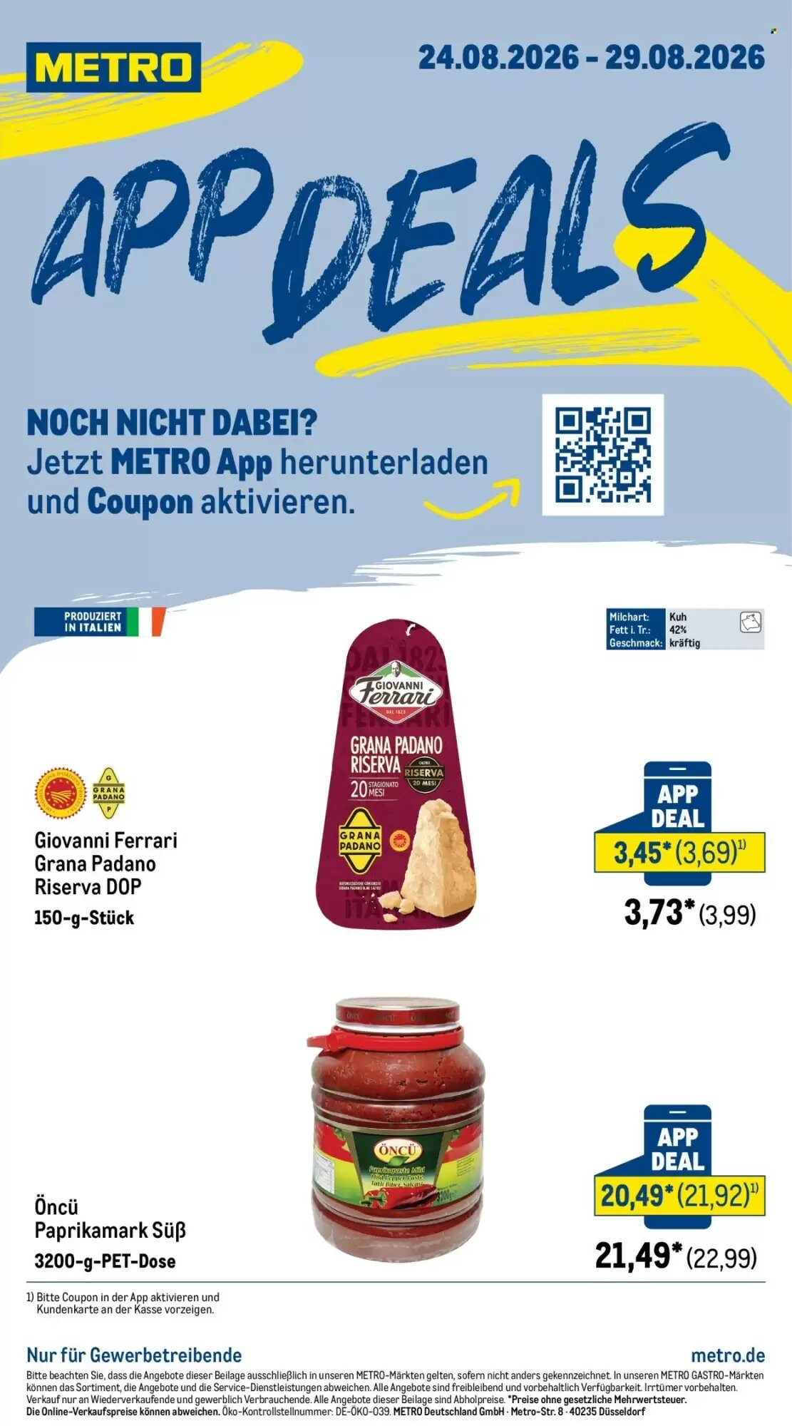 METRO Prospekt (ab 24.08.2026) zum Blättern - Seite 1