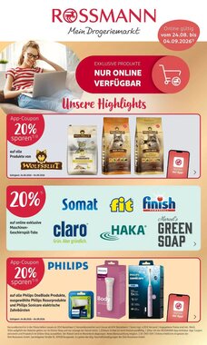 Rossmann Prospekt (ab 24.08.2026) zum Blättern