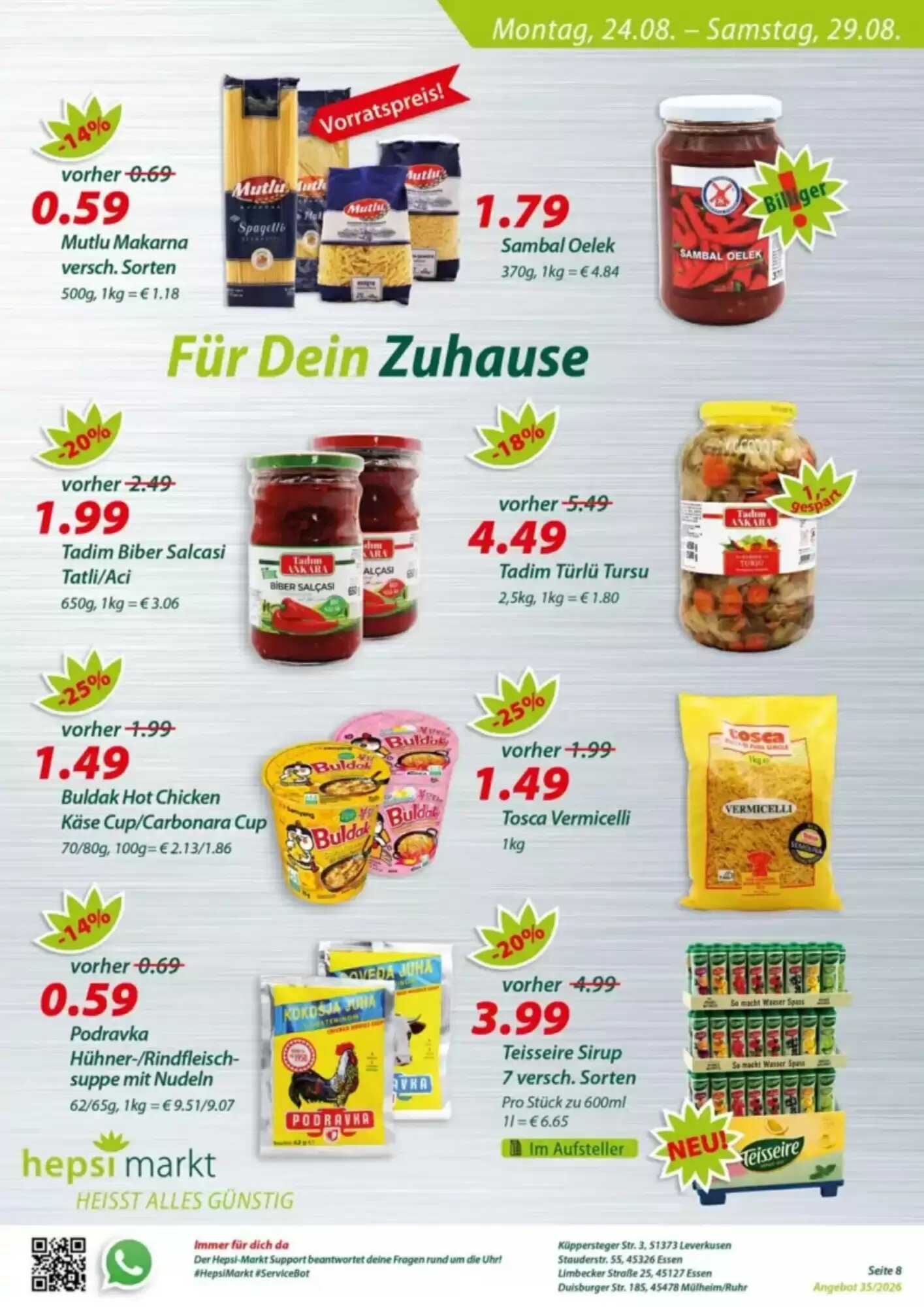 Hepsi-Markt Prospekt (ab 24.08.2026) zum Blättern - Seite 8