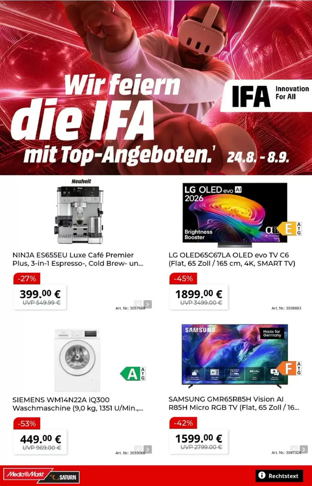 MediaMarkt Prospekt (ab 24.08.2026) zum Blättern - Seite 1