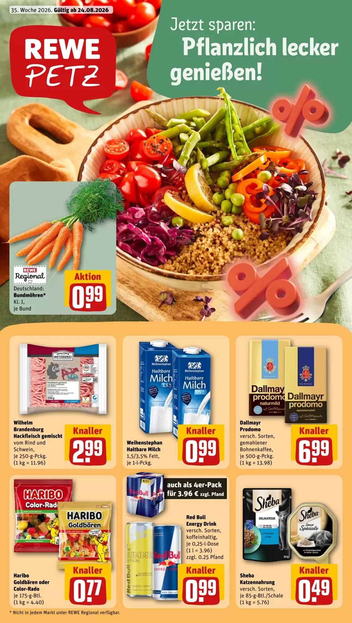 REWE PETZ Prospekt (ab 24.08.2026) zum Blättern - Seite 1