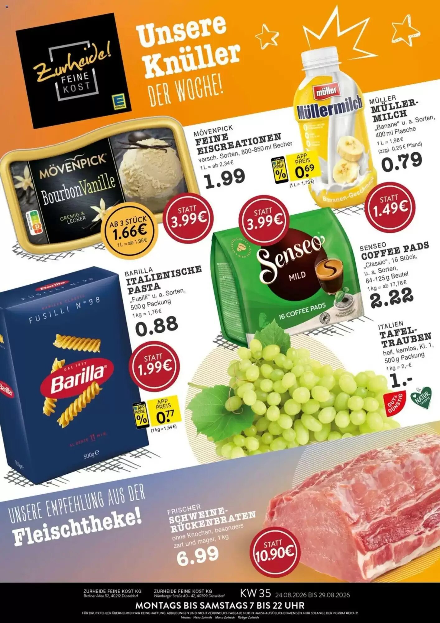 Edeka Zurheide Prospekt (ab 24.08.2026) zum Blättern - Seite 1