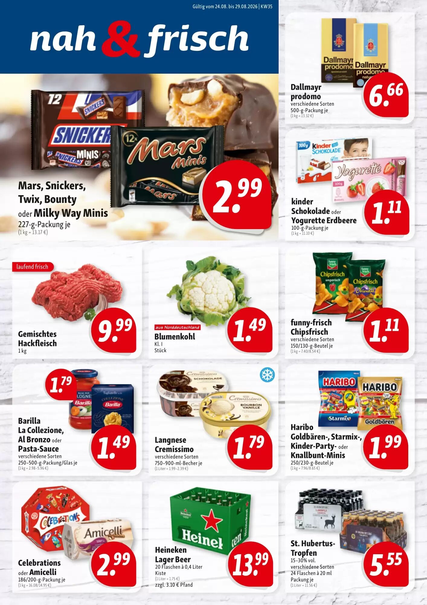 Nah & Frisch Prospekt (ab 24.08.2026) zum Blättern - Seite 1
