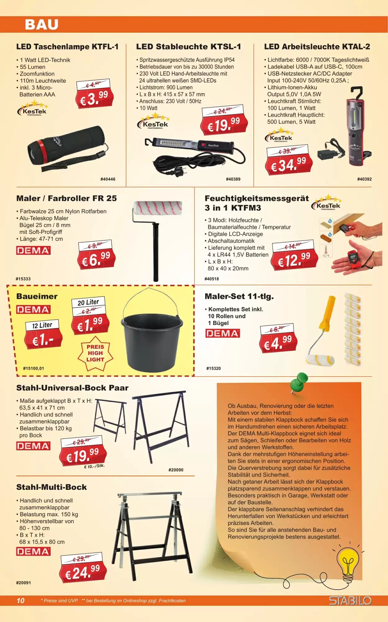 Stabilo Fachmarkt Prospekt (ab 26.08.2026) zum Blättern - Seite 10