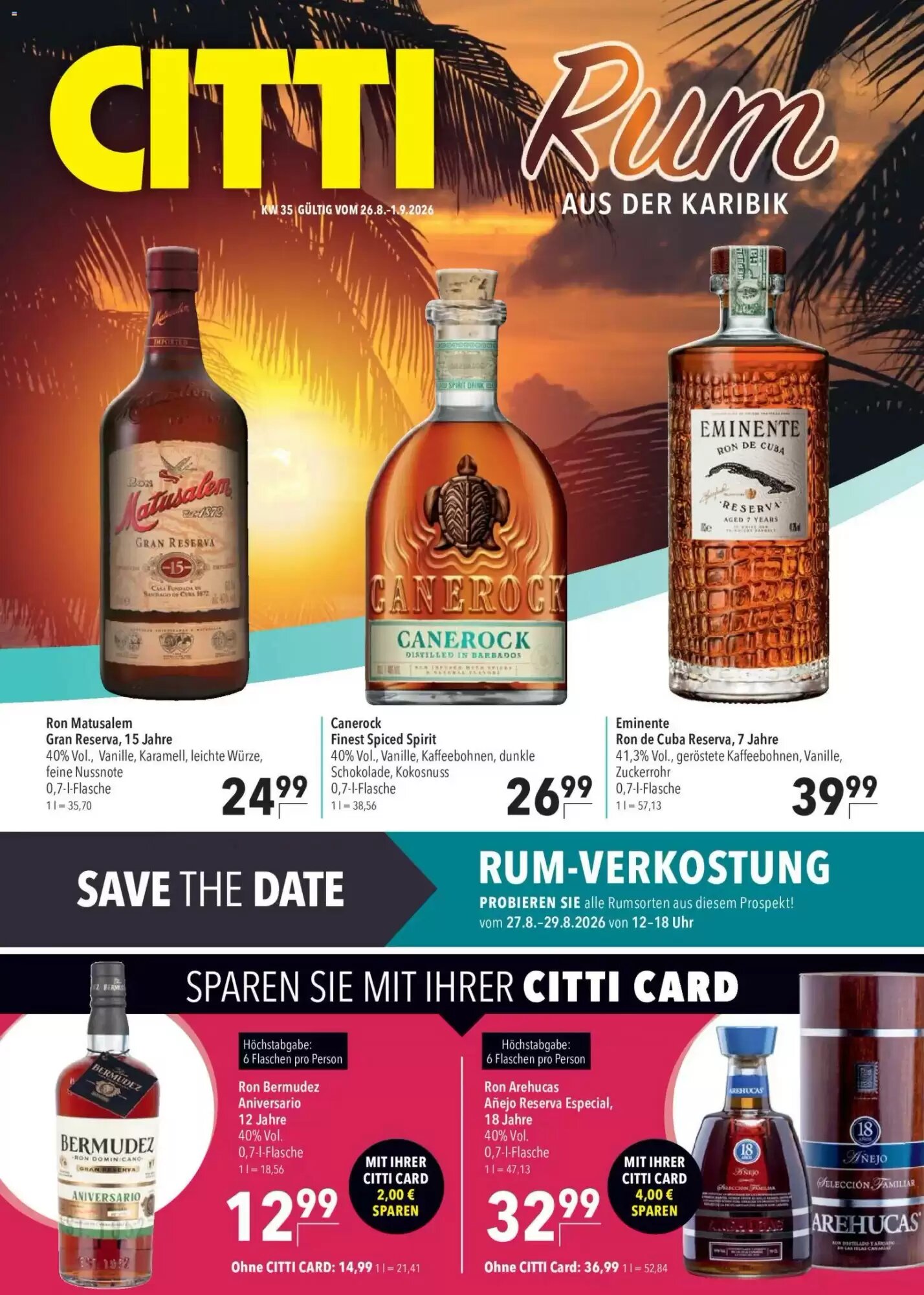 CITTI Markt Prospekt (ab 26.08.2026) zum Blättern - Seite 1