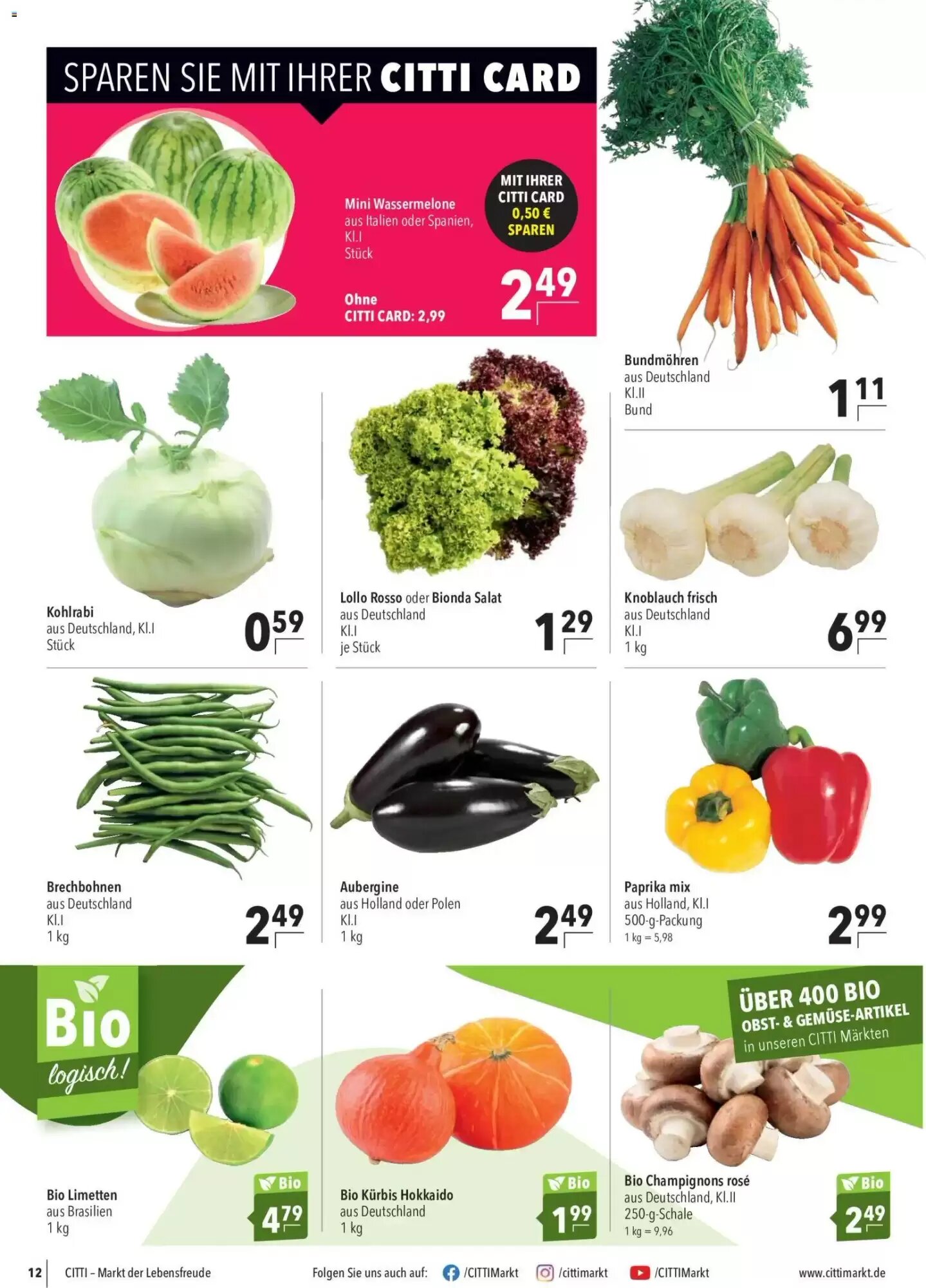 CITTI Markt Prospekt (ab 26.08.2026) zum Blättern - Seite 12