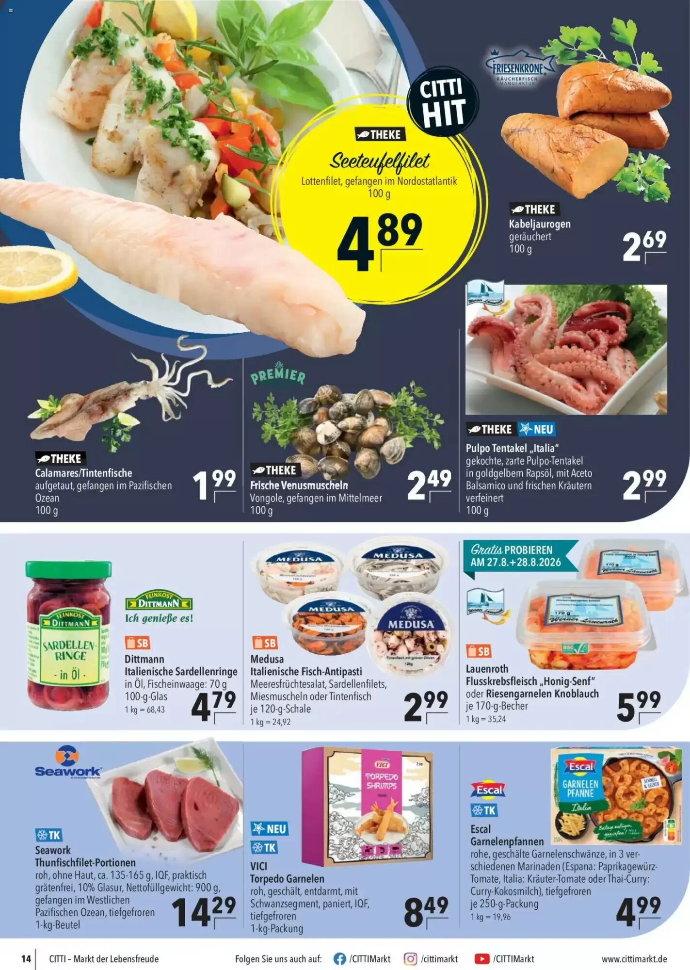 CITTI Markt Prospekt (ab 26.08.2026) zum Blättern - Seite 14