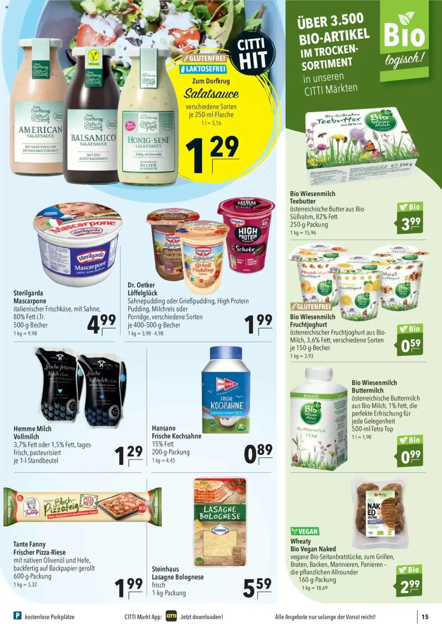 CITTI Markt Prospekt (ab 26.08.2026) zum Blättern - Seite 15