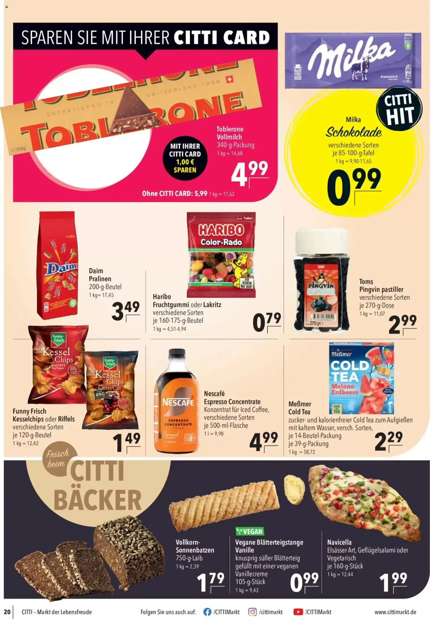 CITTI Markt Prospekt (ab 26.08.2026) zum Blättern - Seite 22