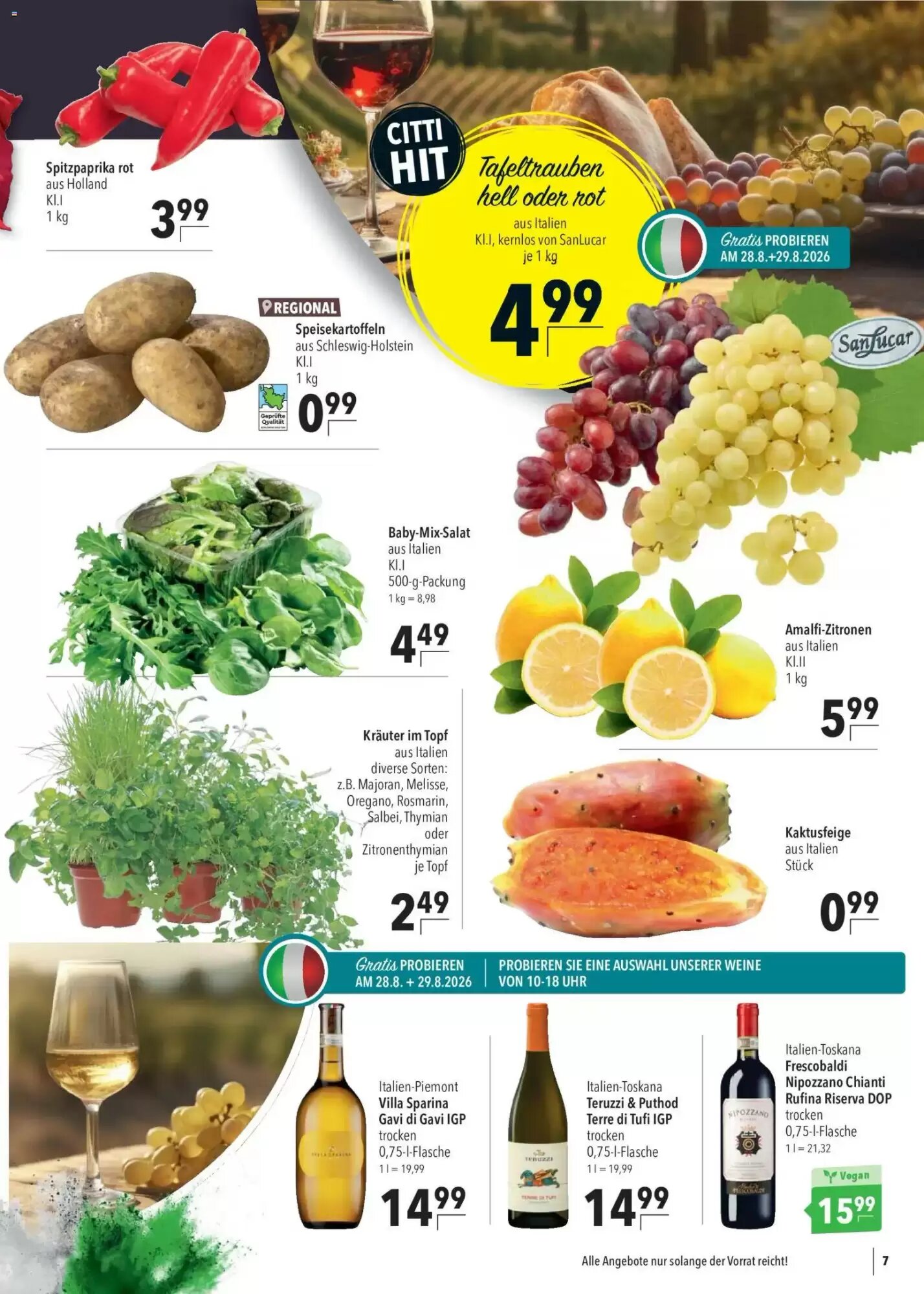 CITTI Markt Prospekt (ab 26.08.2026) zum Blättern - Seite 7