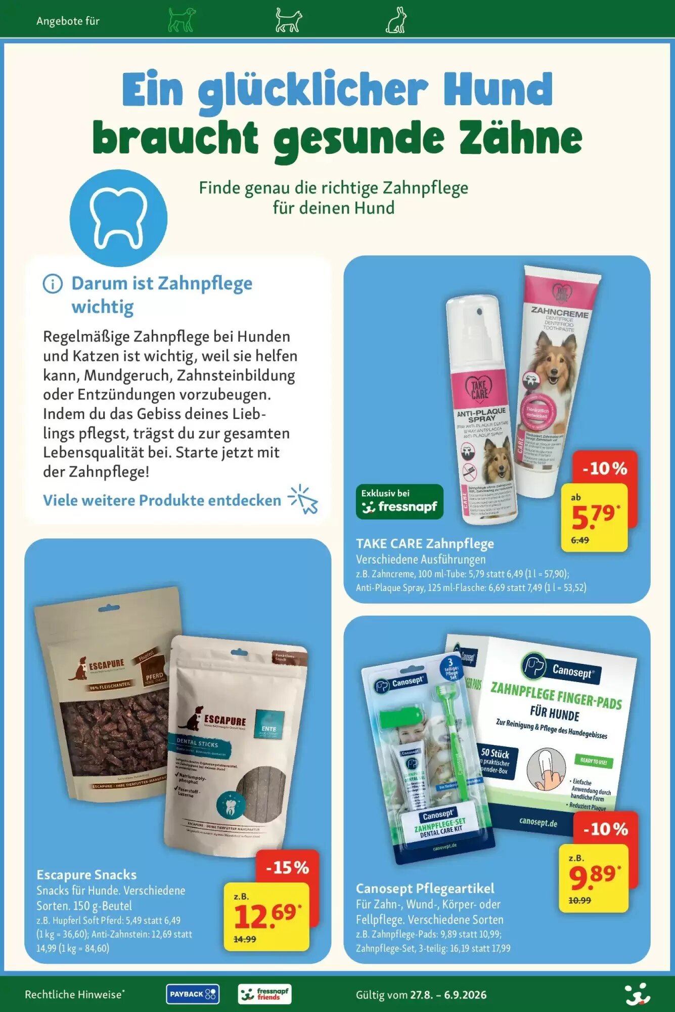 Fressnapf Prospekt (ab 26.08.2026) zum Blättern - Seite 18