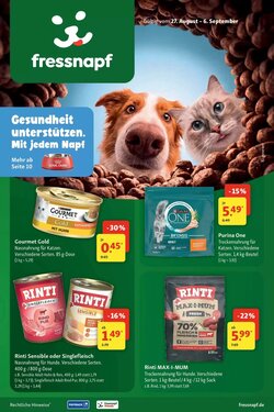 Fressnapf Prospekt (ab 26.08.2026) zum Blättern