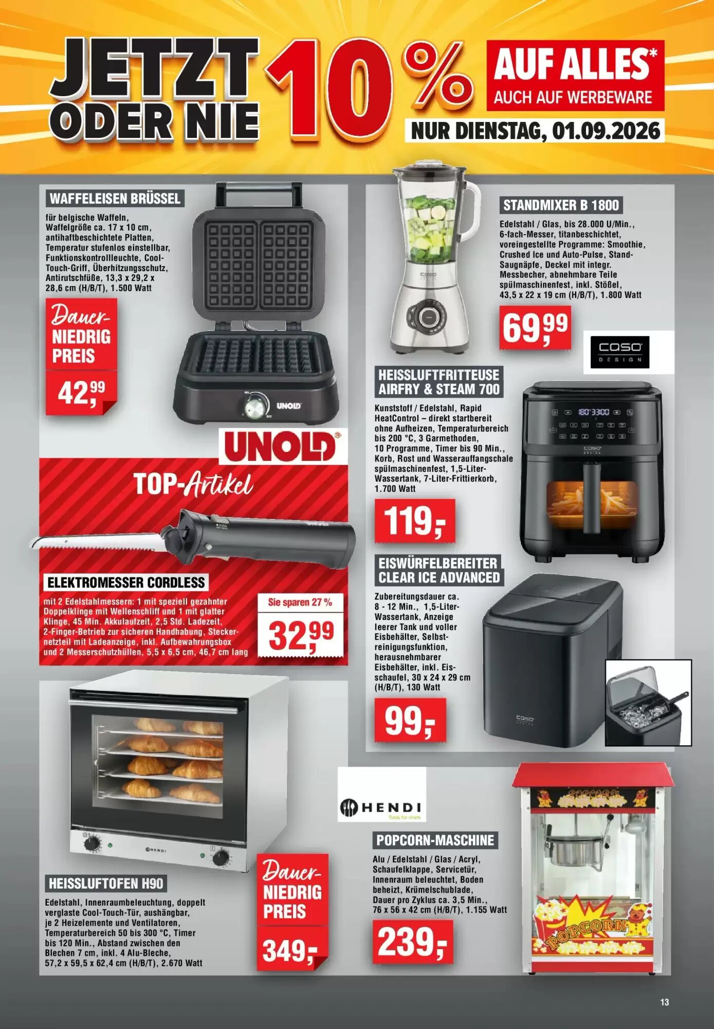 EDEKA Foodservice Prospekt (ab 26.08.2026) zum Blättern - Seite 13