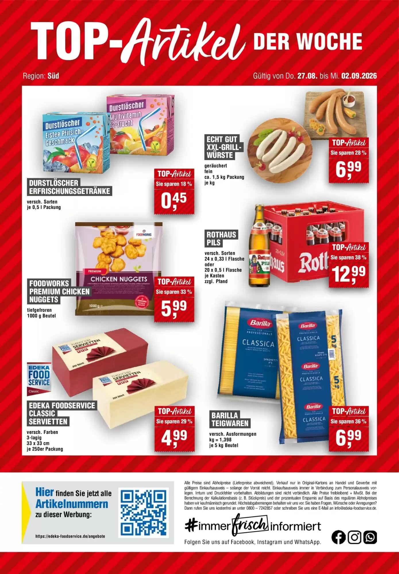 EDEKA Foodservice Prospekt (ab 26.08.2026) zum Blättern - Seite 14