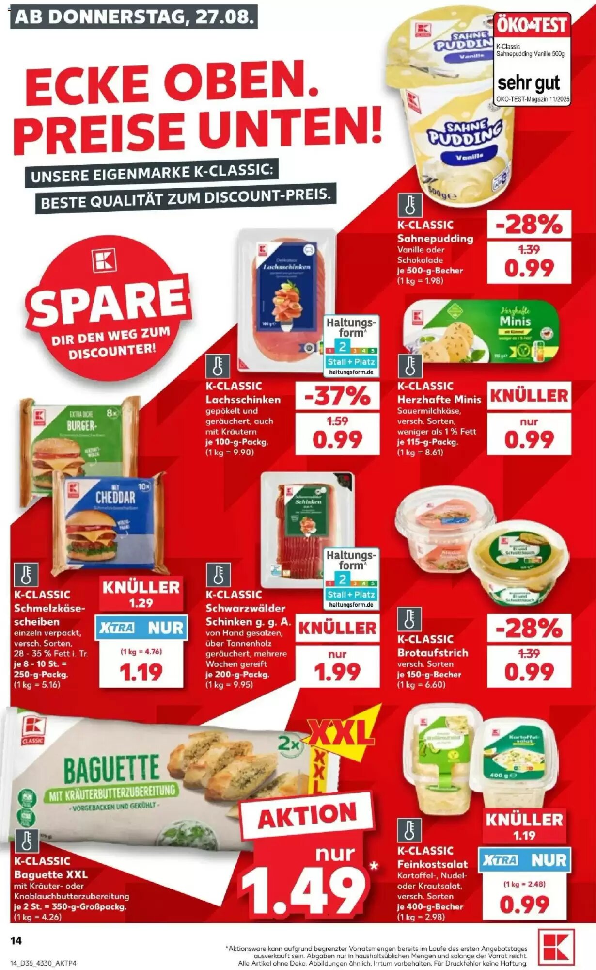 Kaufland Prospekt (ab 27.08.2026) zum Blättern - Seite 14