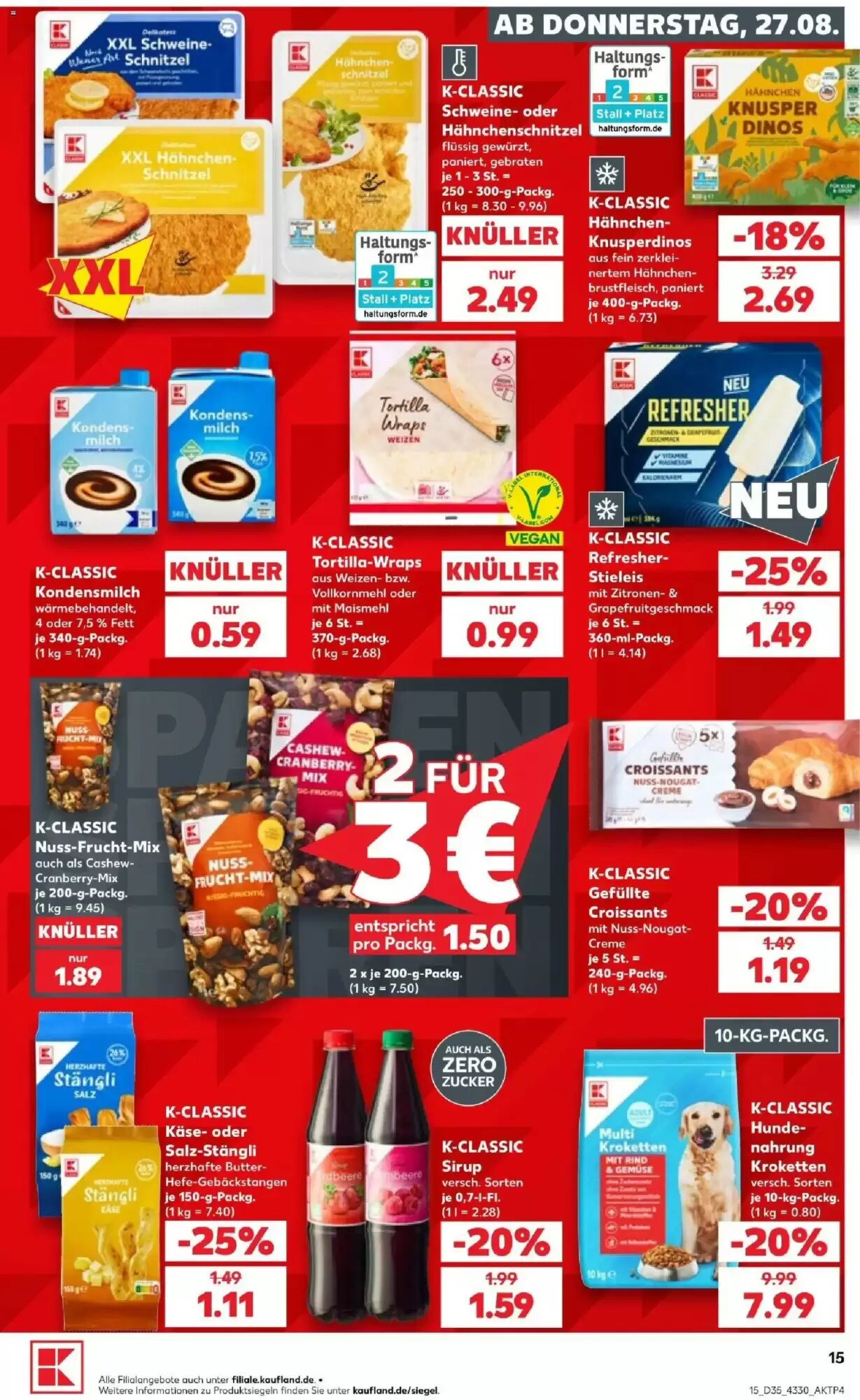 Kaufland Prospekt (ab 27.08.2026) zum Blättern - Seite 15