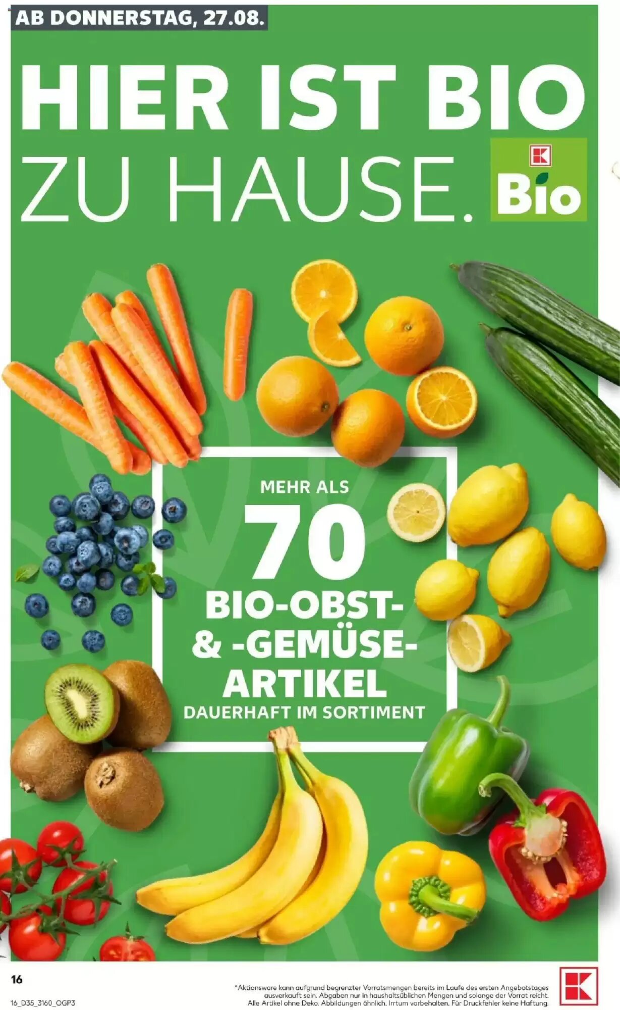 Kaufland Prospekt (ab 27.08.2026) zum Blättern - Seite 16