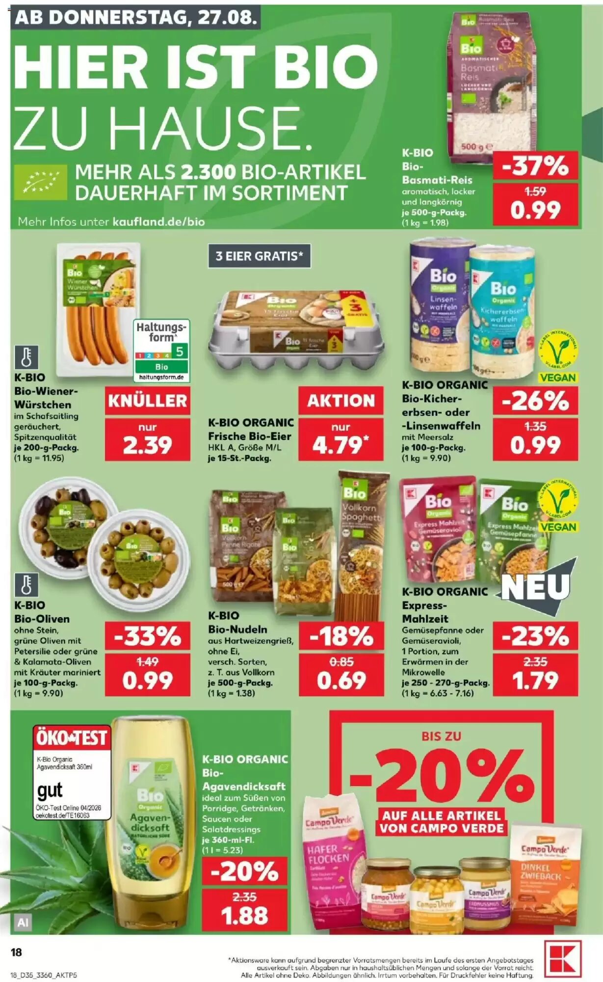 Kaufland Prospekt (ab 27.08.2026) zum Blättern - Seite 18