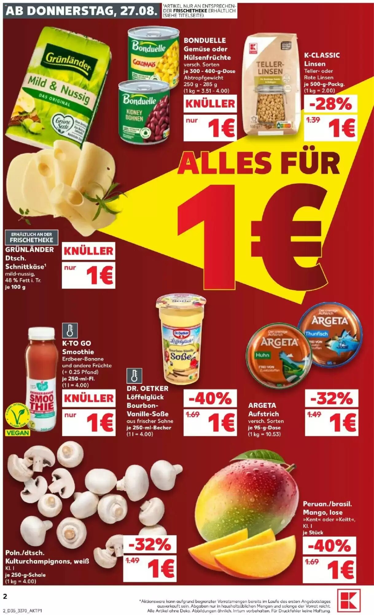 Kaufland Prospekt (ab 27.08.2026) zum Blättern - Seite 2