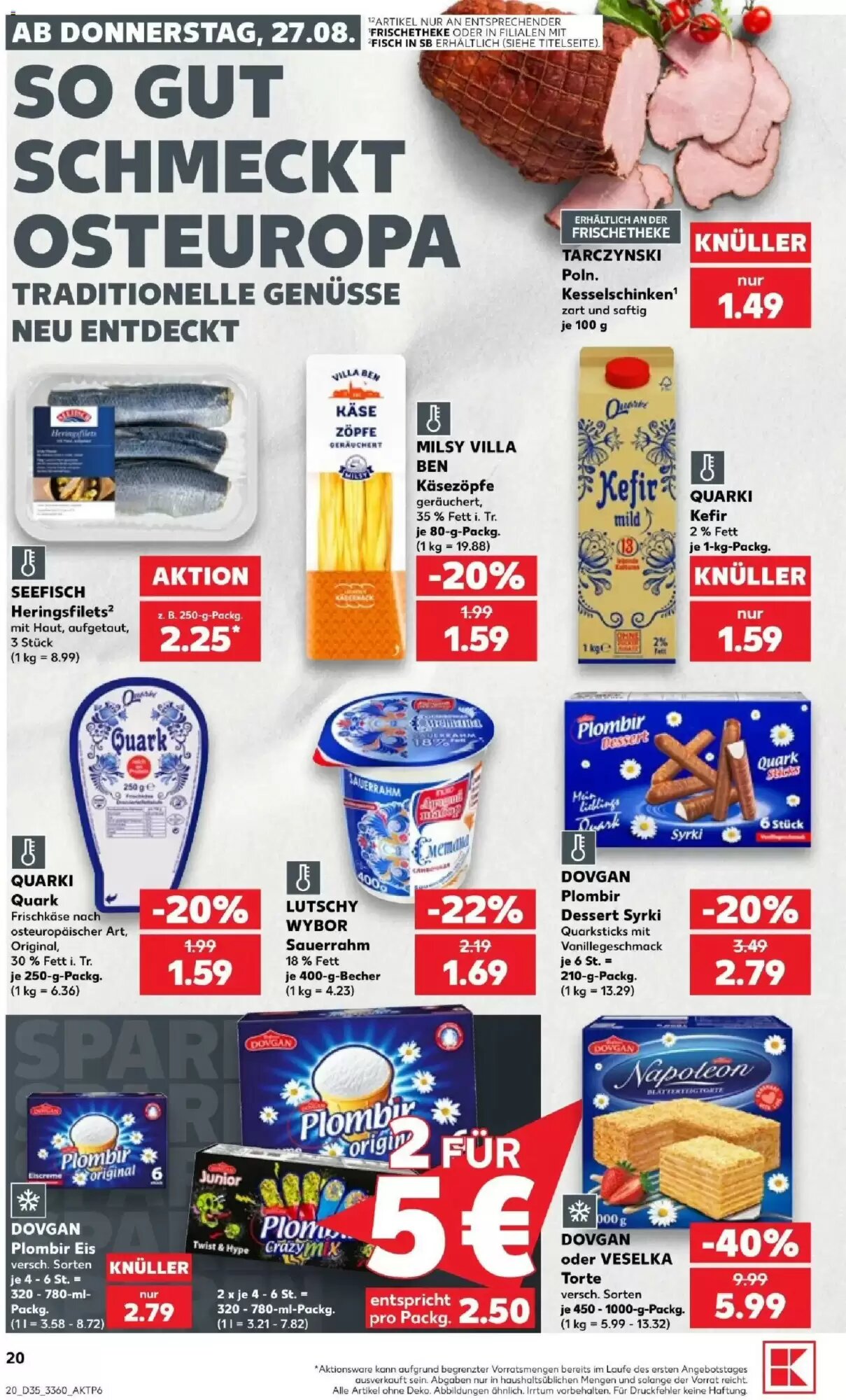 Kaufland Prospekt (ab 27.08.2026) zum Blättern - Seite 20