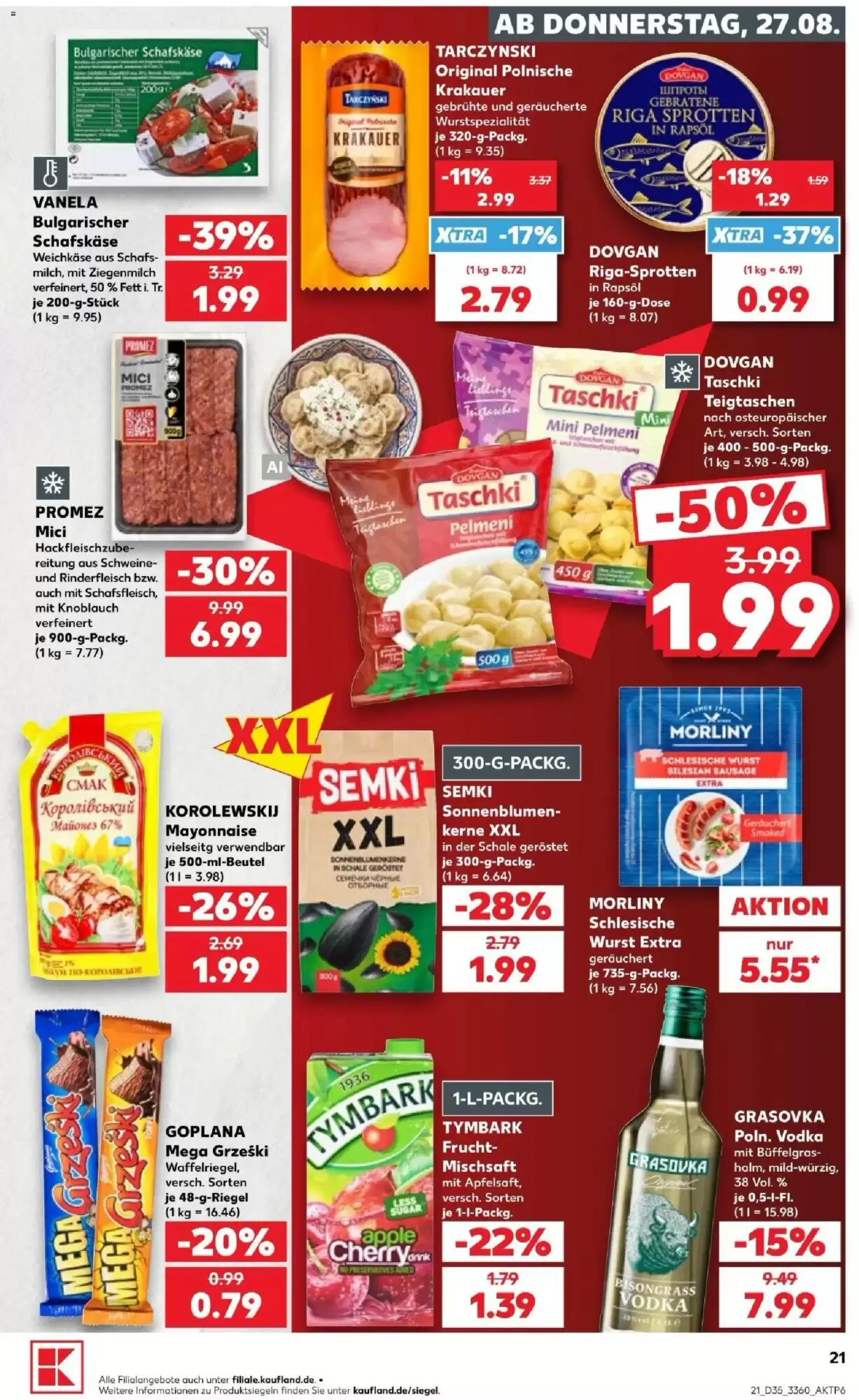 Kaufland Prospekt (ab 27.08.2026) zum Blättern - Seite 21
