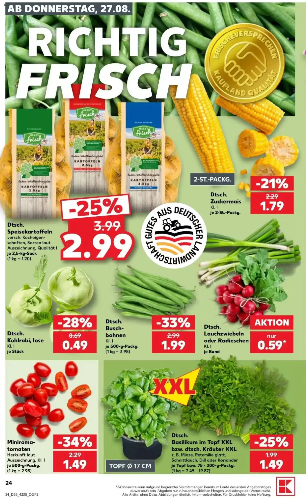 Kaufland Prospekt (ab 27.08.2026) zum Blättern - Seite 24