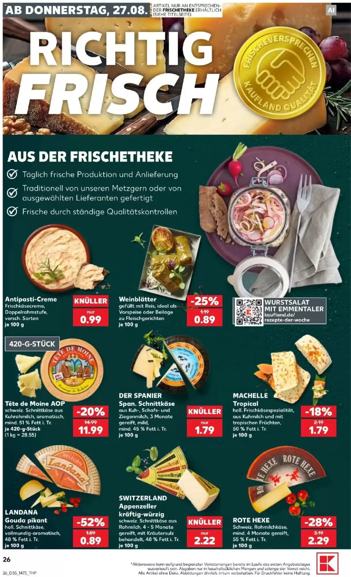 Kaufland Prospekt (ab 27.08.2026) zum Blättern - Seite 26