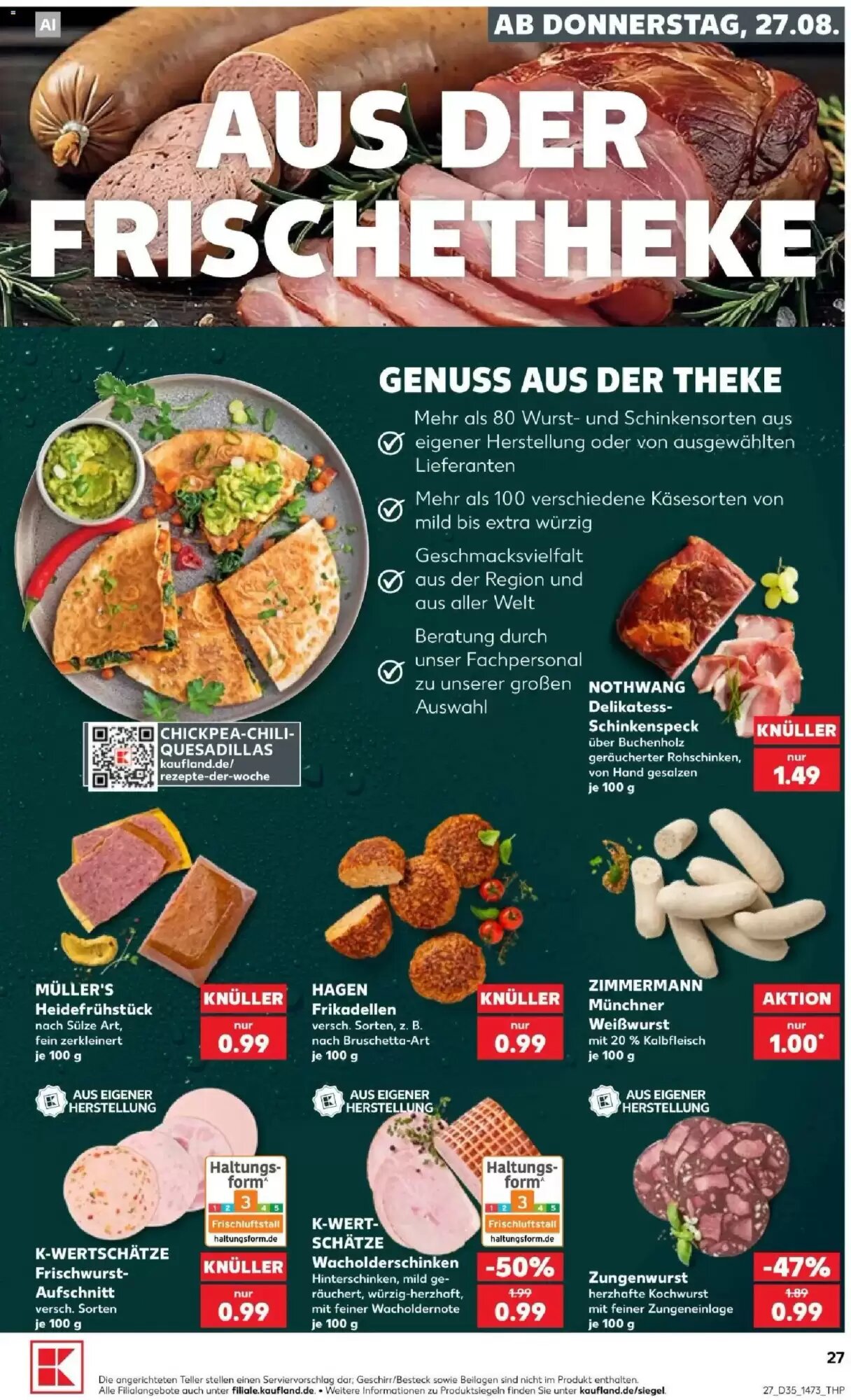 Kaufland Prospekt (ab 27.08.2026) zum Blättern - Seite 27