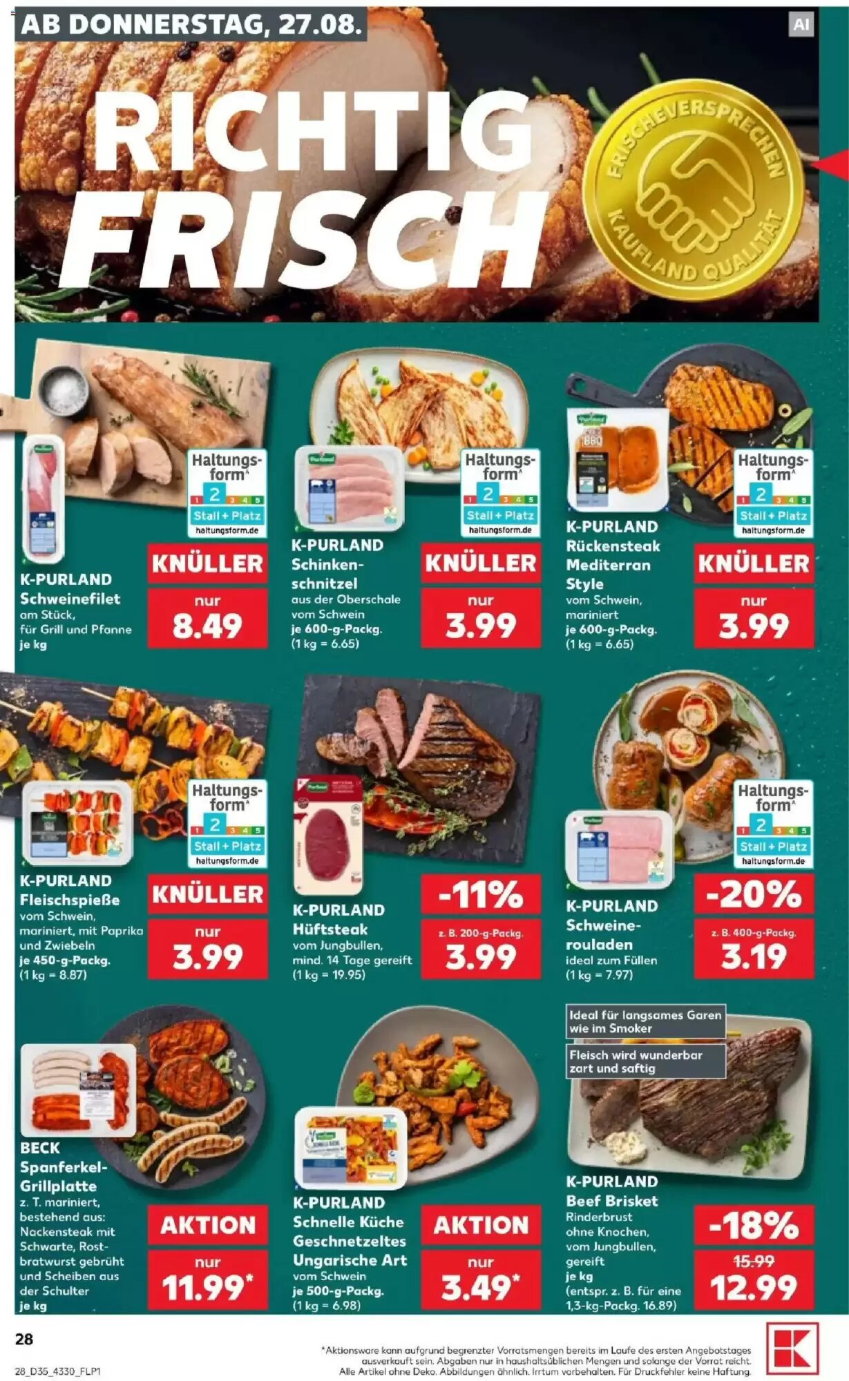 Kaufland Prospekt (ab 27.08.2026) zum Blättern - Seite 28
