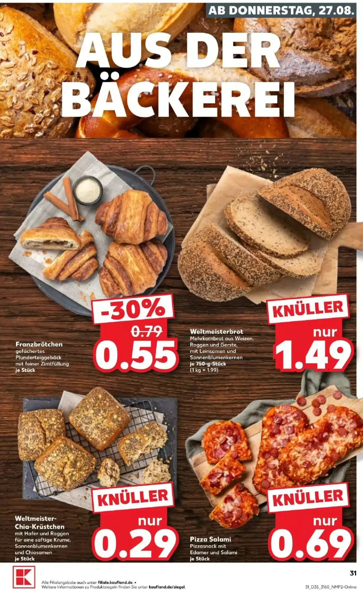 Kaufland Prospekt (ab 27.08.2026) zum Blättern - Seite 31