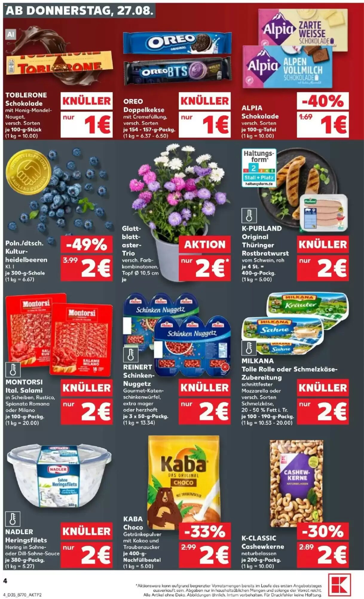 Kaufland Prospekt (ab 27.08.2026) zum Blättern - Seite 4