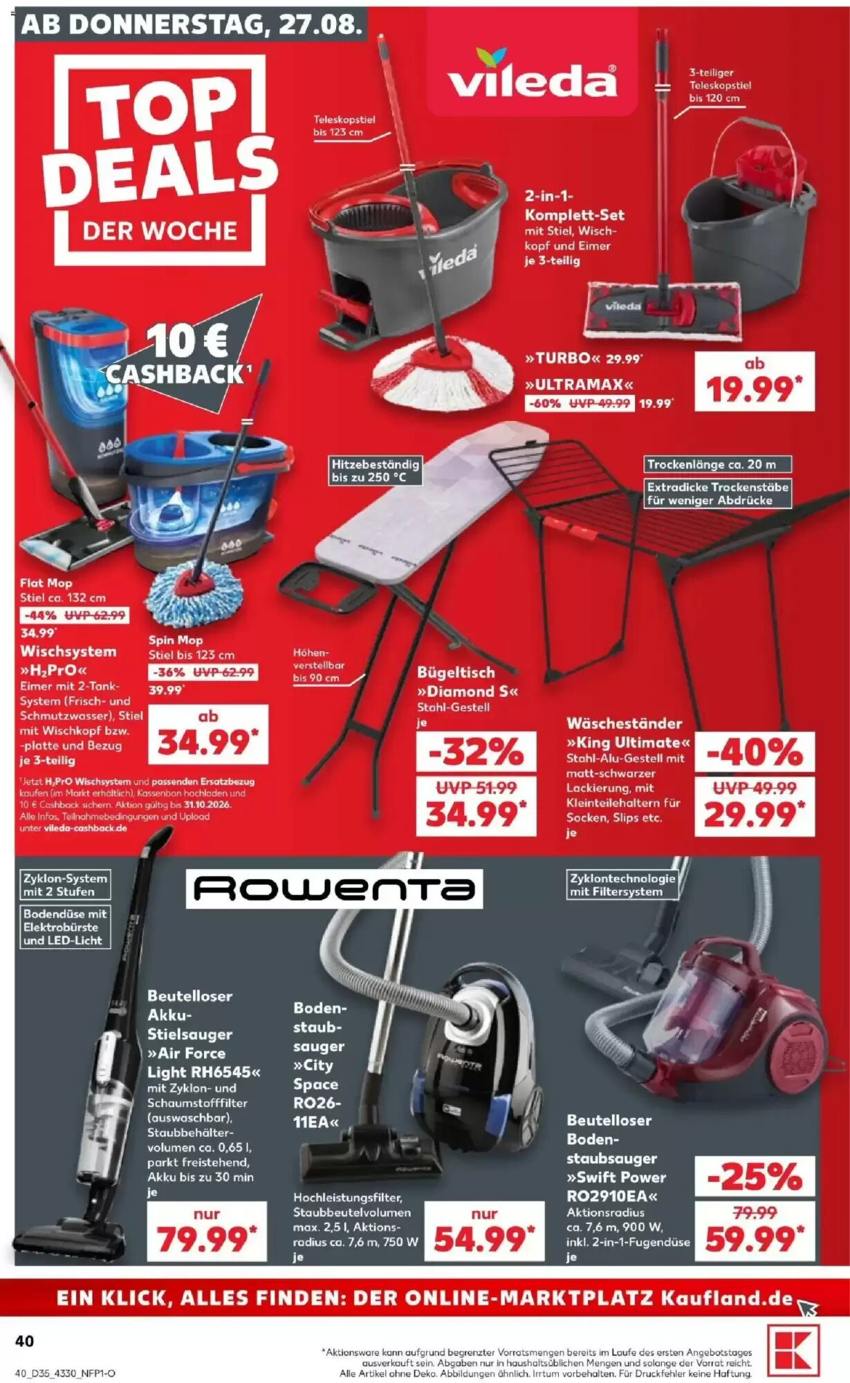 Kaufland Prospekt (ab 27.08.2026) zum Blättern - Seite 40