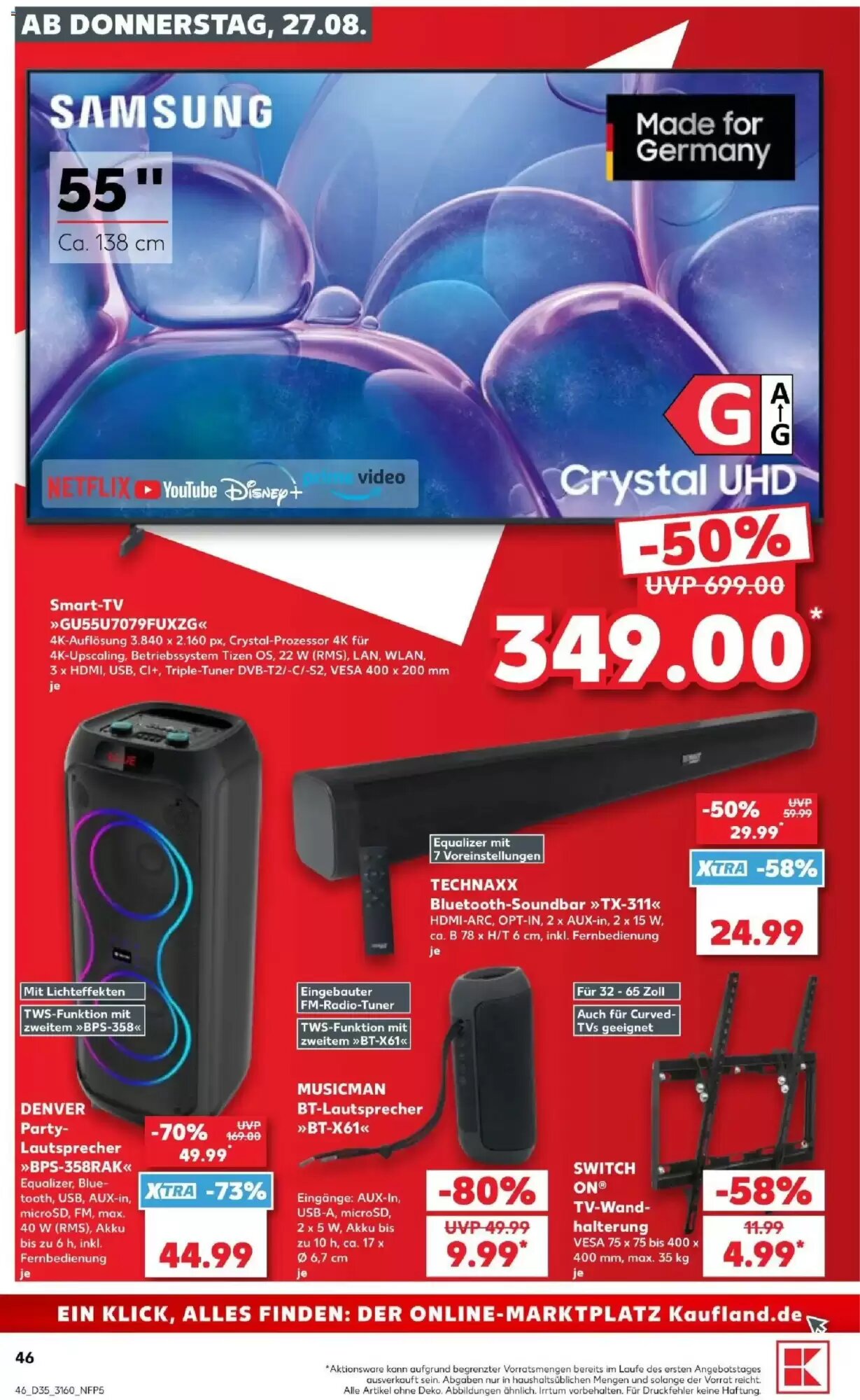 Kaufland Prospekt (ab 27.08.2026) zum Blättern - Seite 46