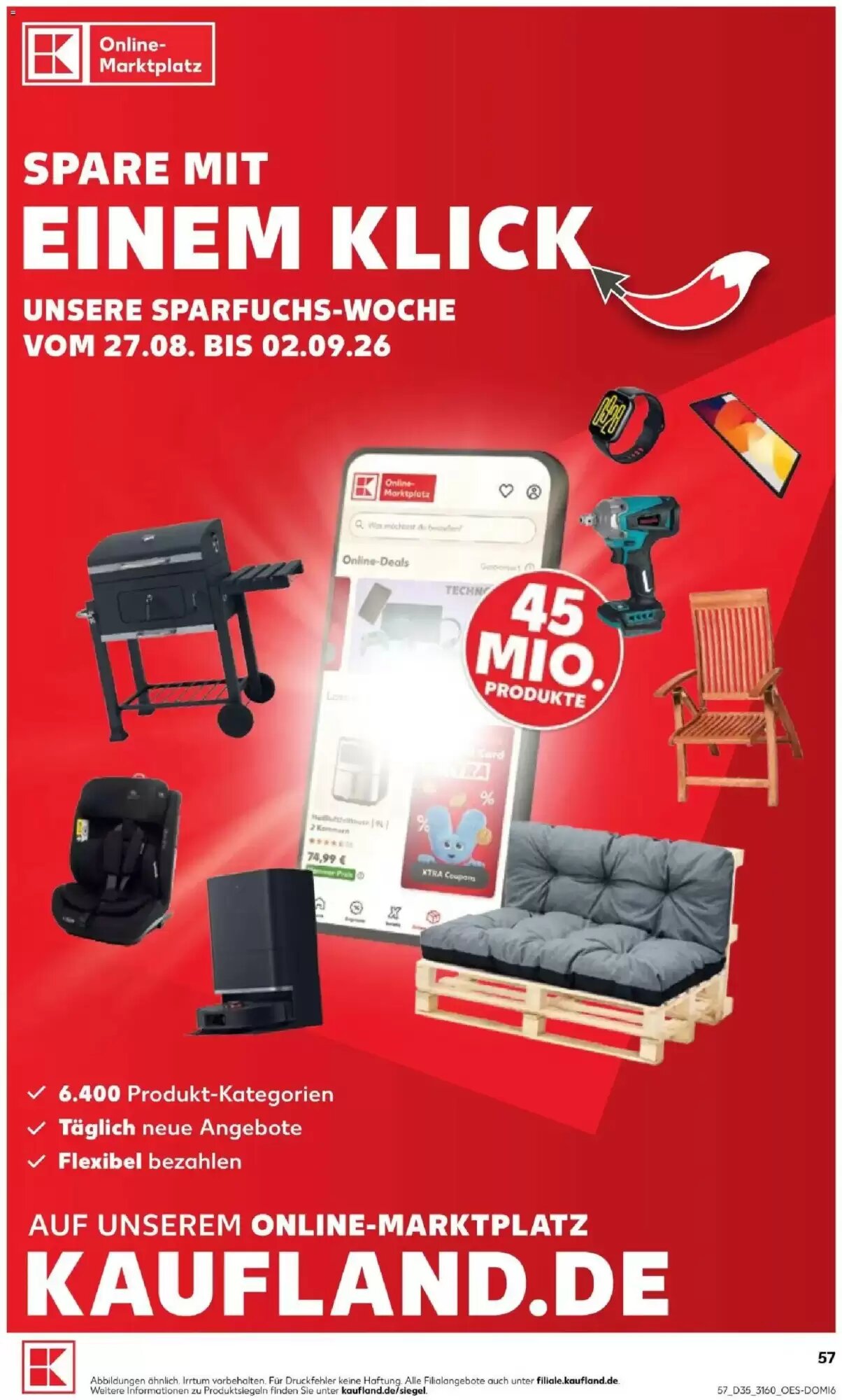 Kaufland Prospekt (ab 27.08.2026) zum Blättern - Seite 57