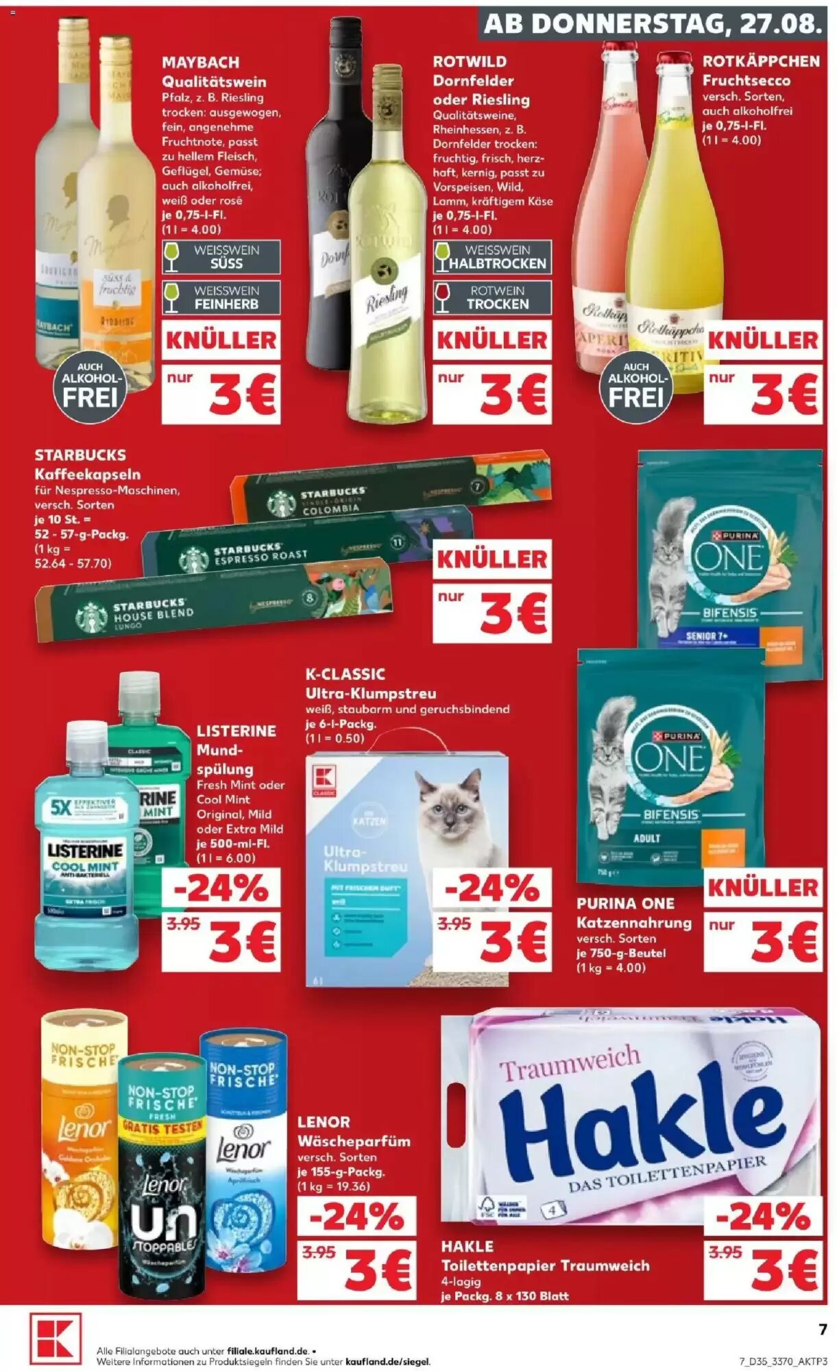 Kaufland Prospekt (ab 27.08.2026) zum Blättern - Seite 7