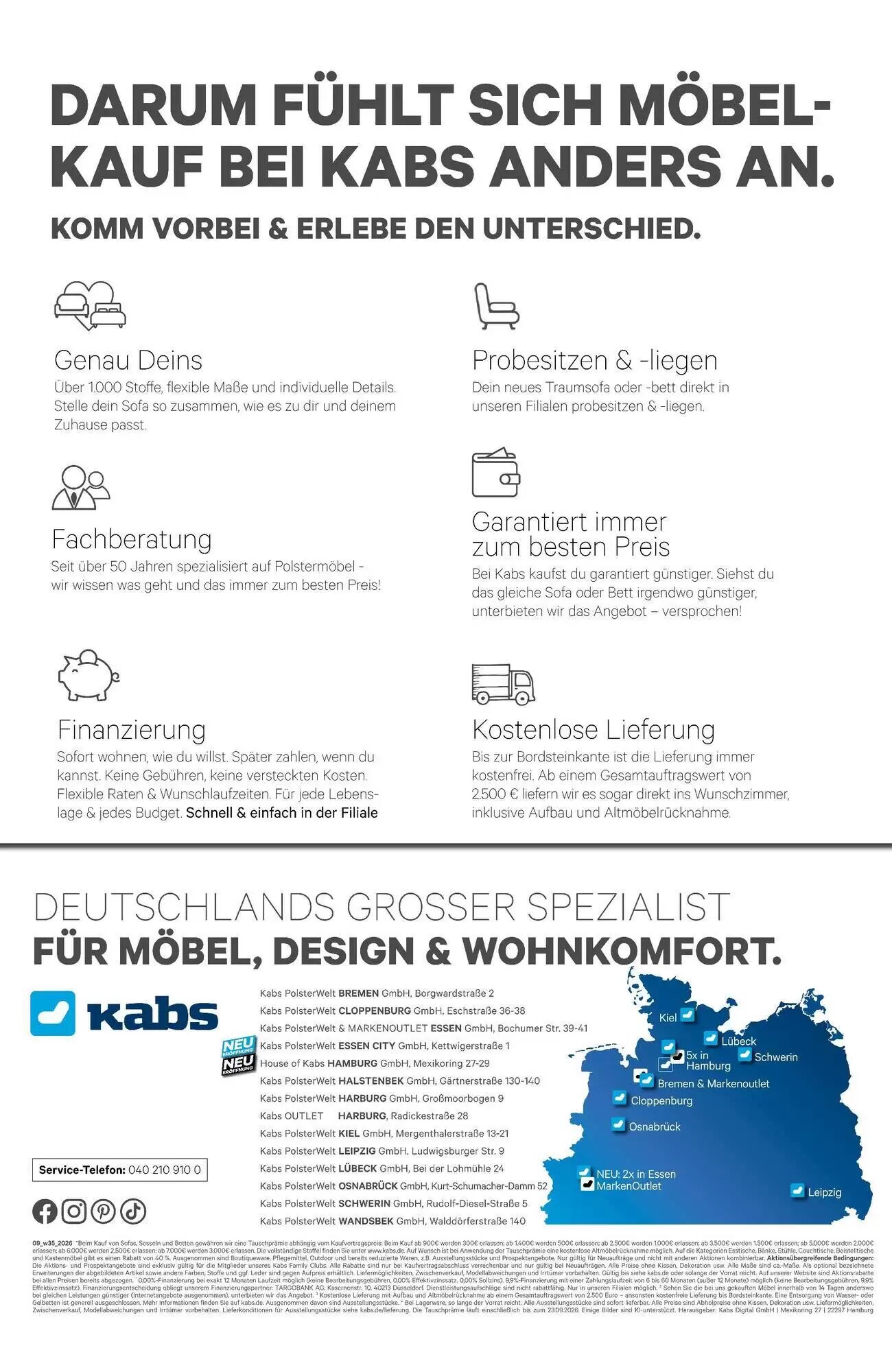 Kabs Polsterwelt Prospekt (ab 27.08.2026) zum Blättern - Seite 42